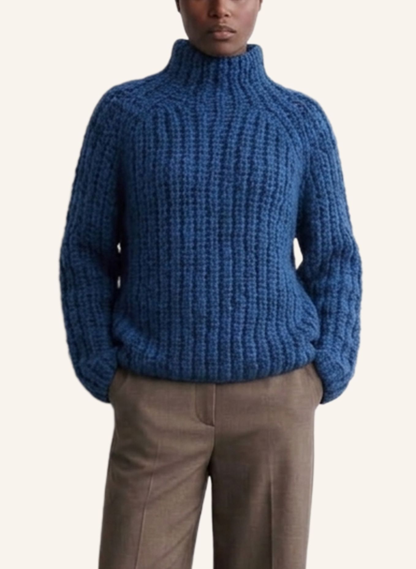 DOUIE Pullover ISABELLA aus Cashmere: BLAU