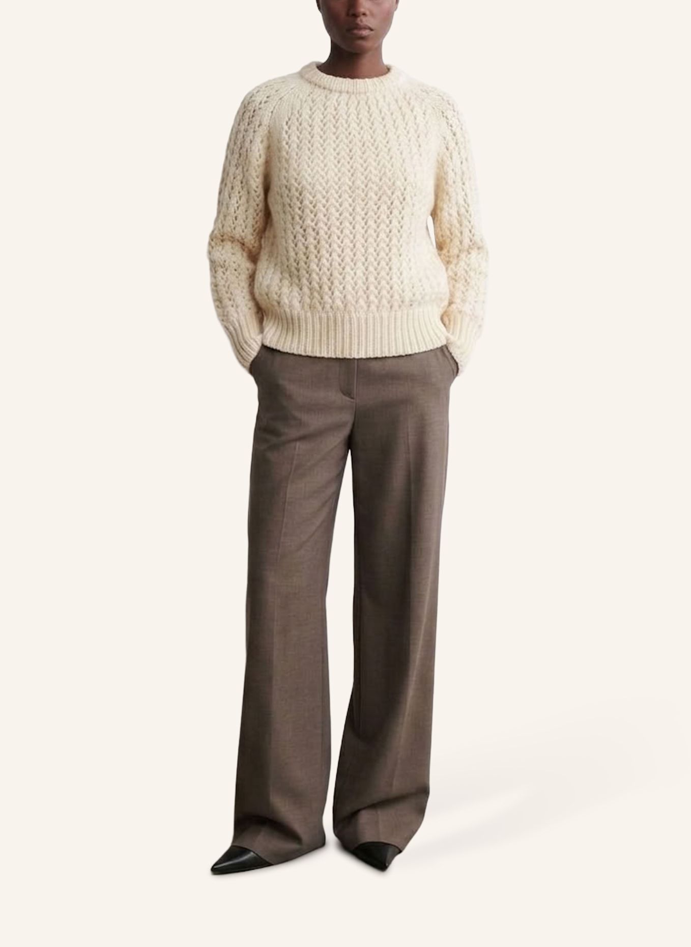 DOUIE Pullover NENA aus Cashmere: ECRU