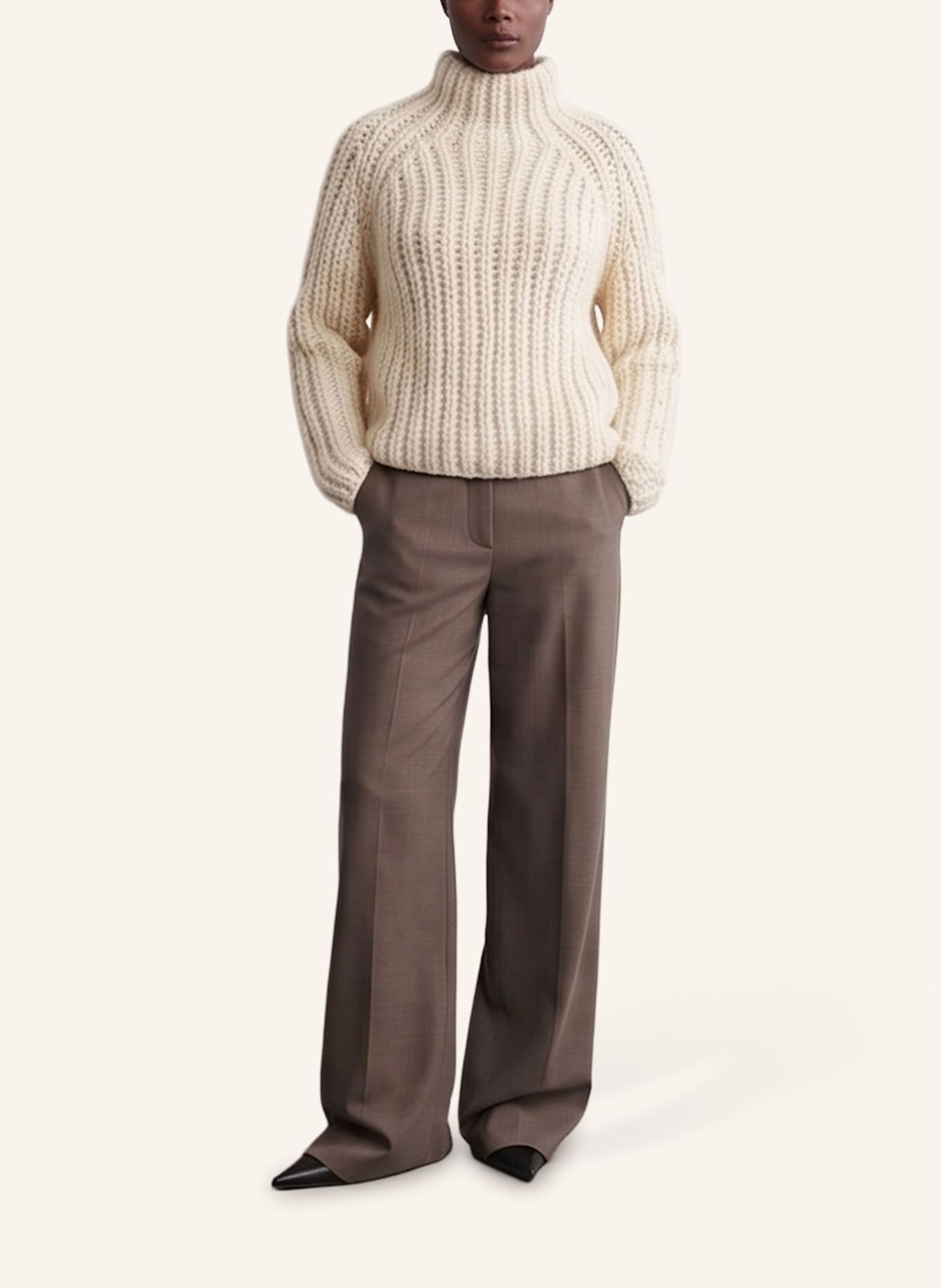 DOUIE Pullover ISABELLA aus Cashmere: ECRU