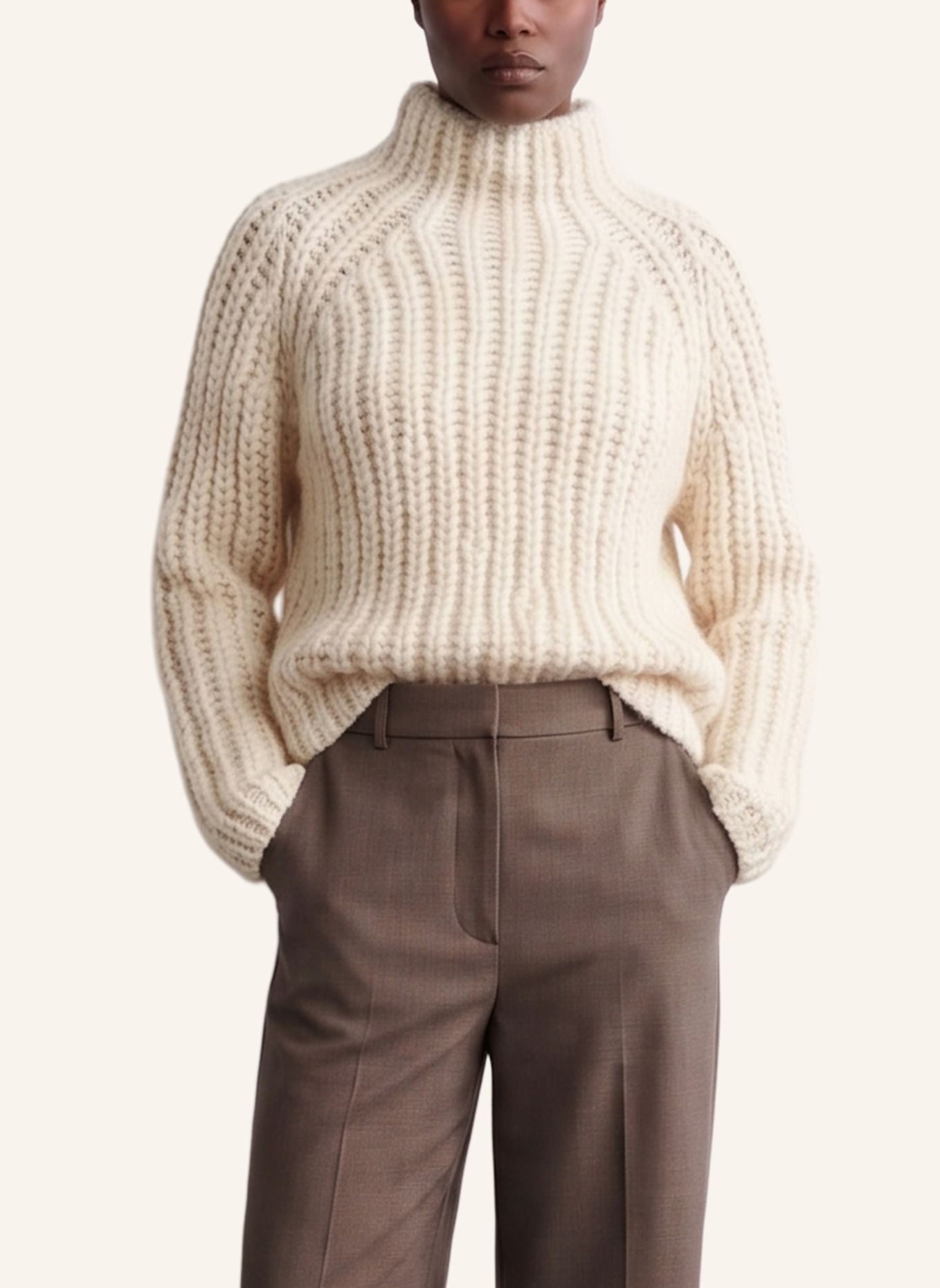 DOUIE Pullover ISABELLA aus Cashmere: ECRU