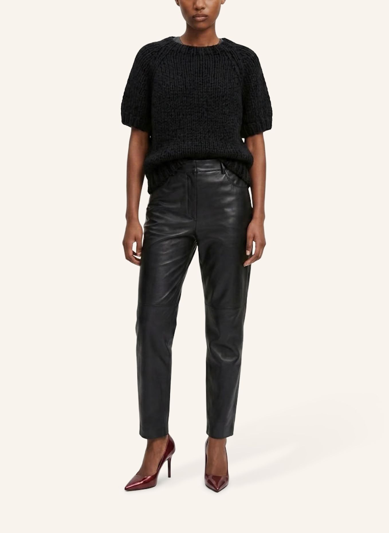 DOUIE Pullover PEARL aus Cashmere: SCHWARZ