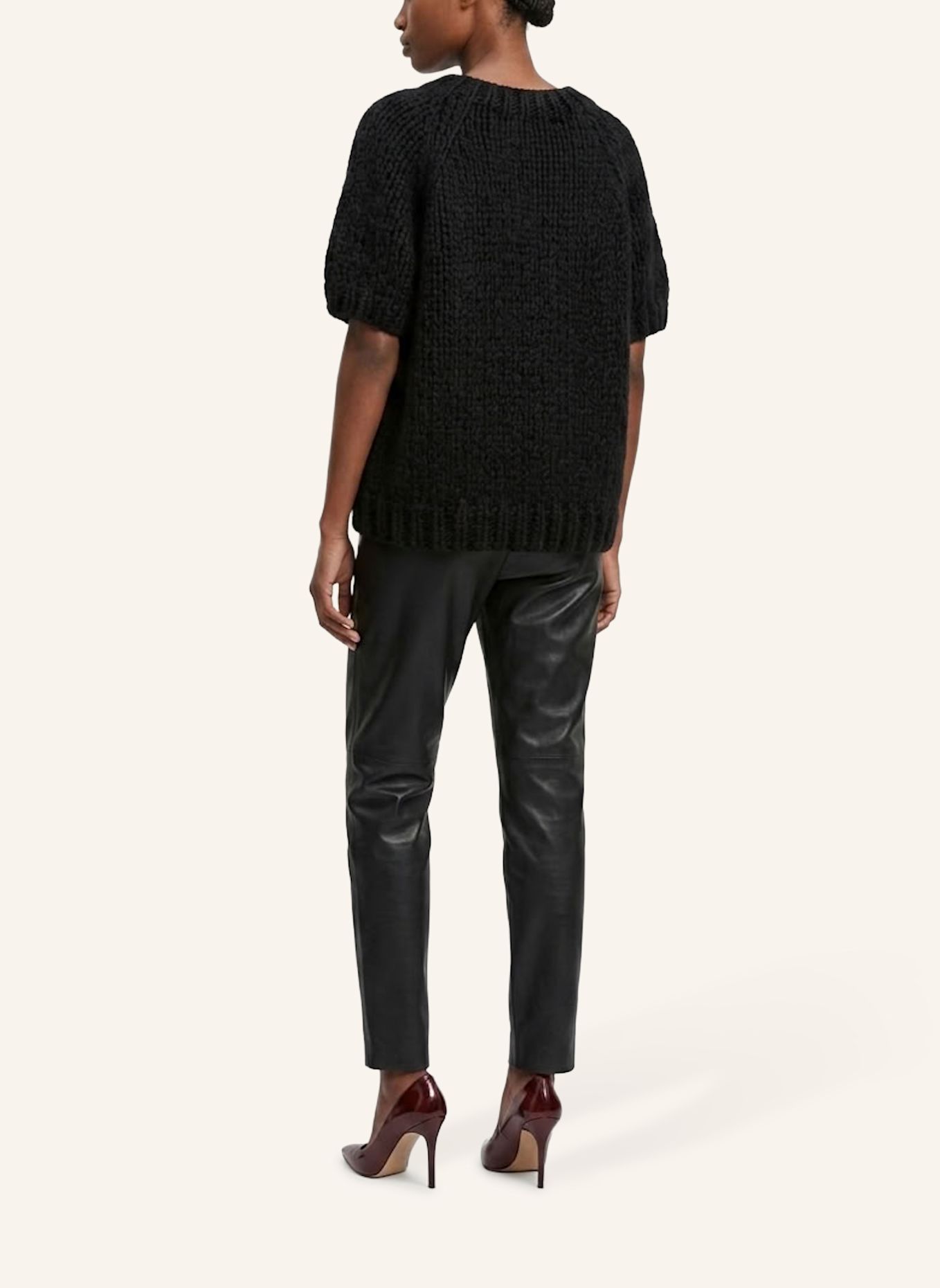 DOUIE Pullover PEARL aus Cashmere: SCHWARZ