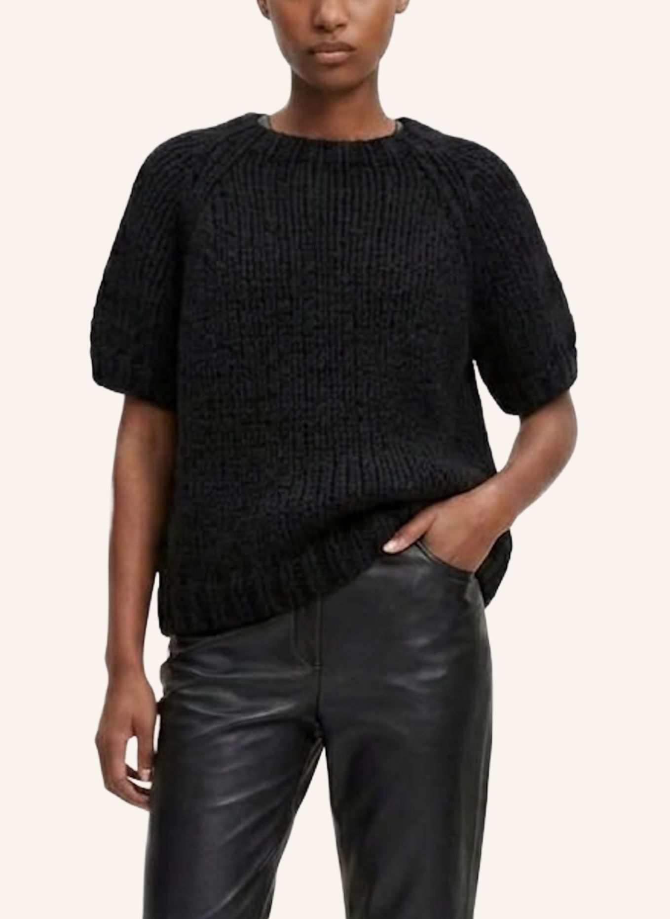 DOUIE Pullover PEARL aus Cashmere: SCHWARZ