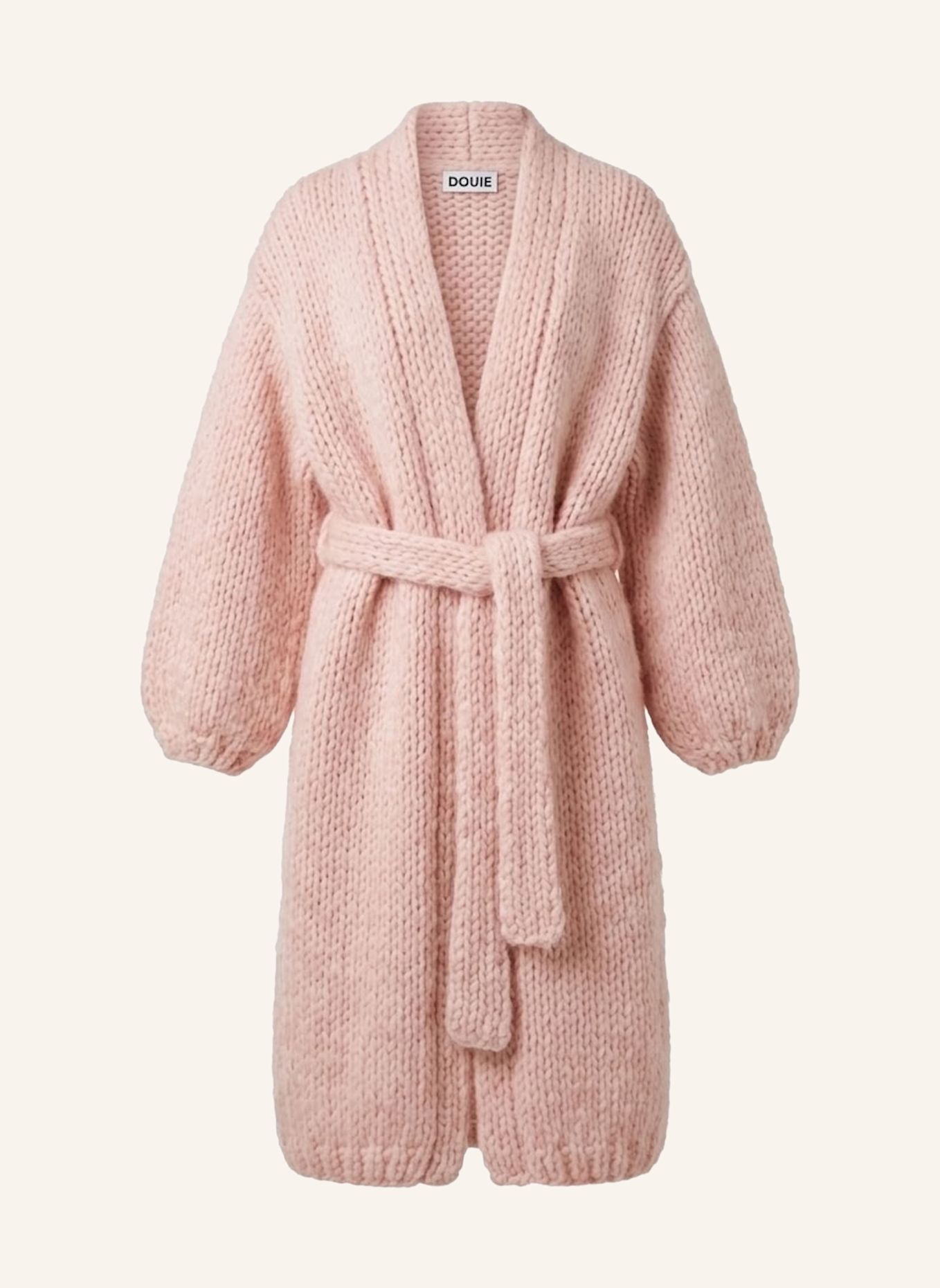 DOUIE Strickmantel MARGHERITE aus Cashmere: ROSA