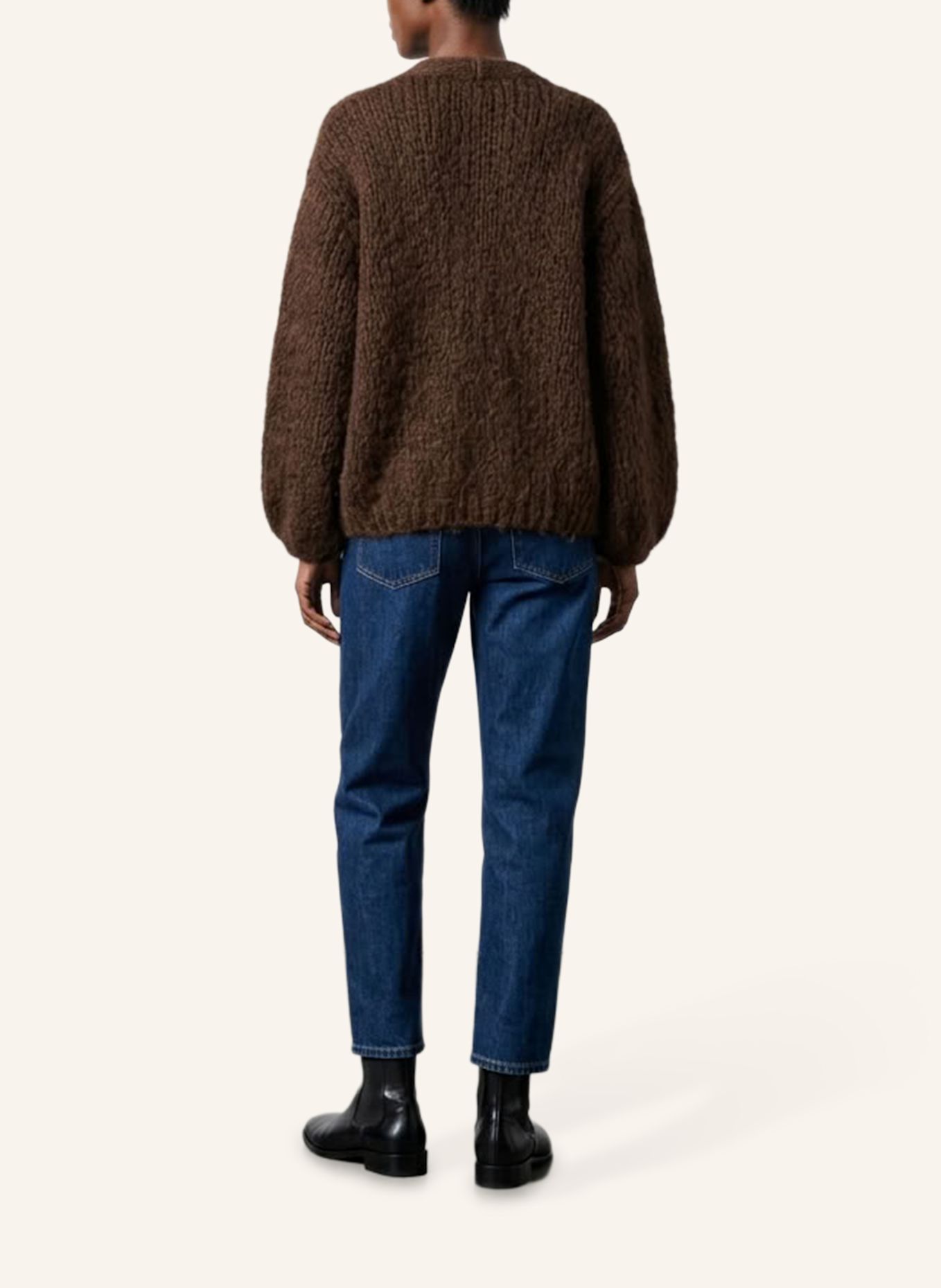 DOUIE Strickjacke TONI mit Mohair: BRAUN