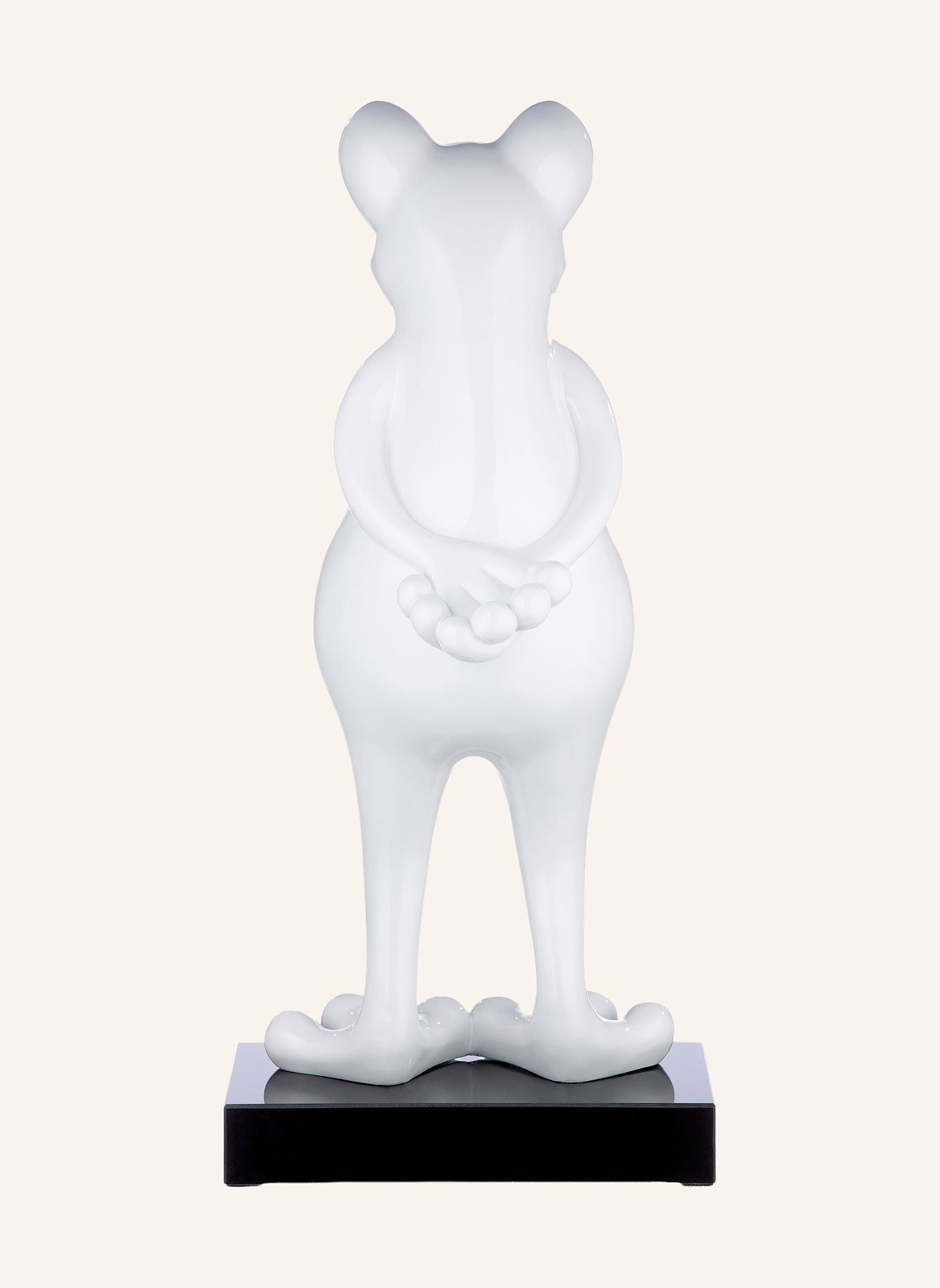 GILDE Skulptur FROG: WEISS