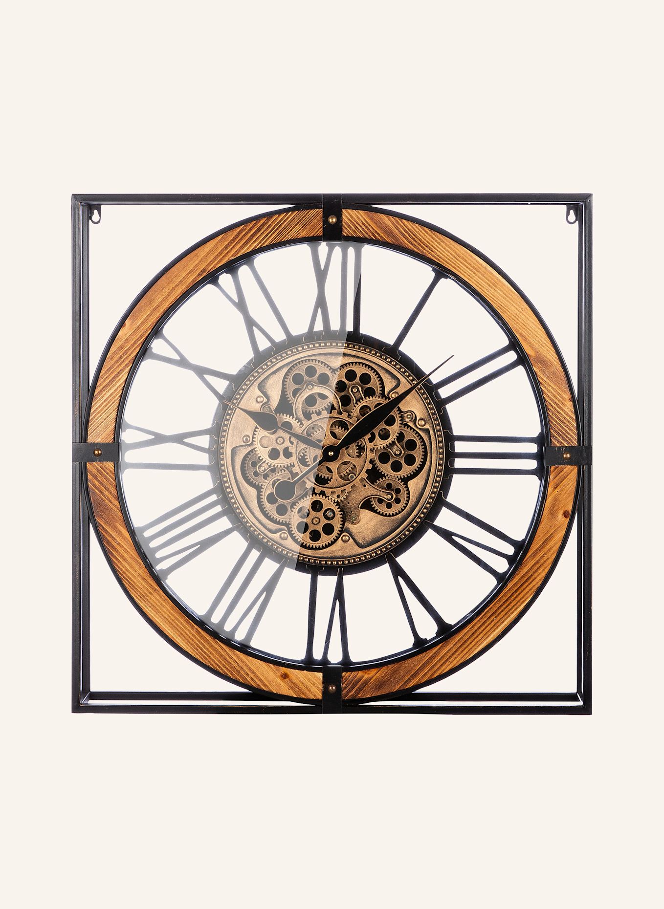 GILDE Wanduhr REVOLUS: SCHWARZ