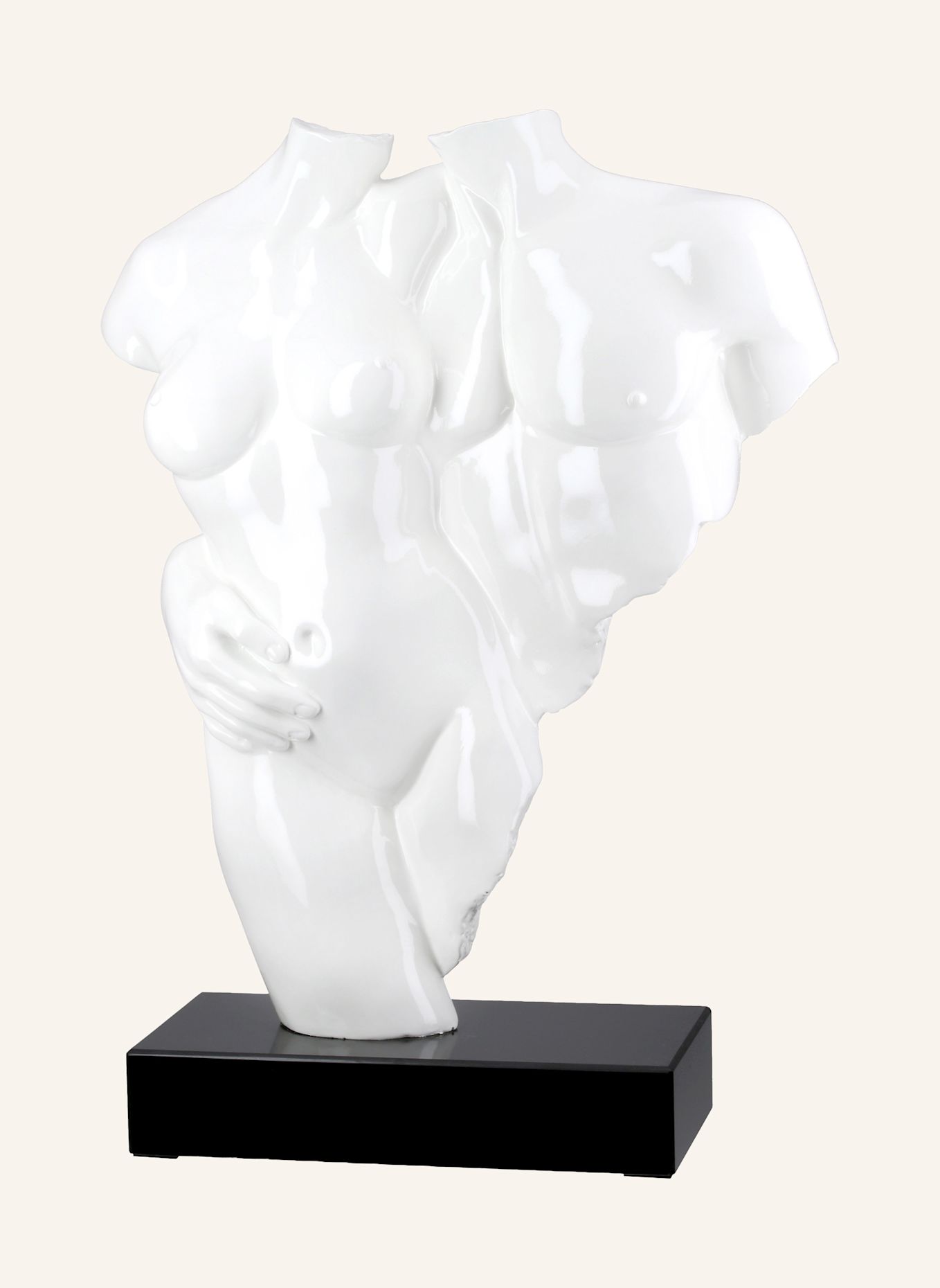 GILDE Skulptur COPPIA: WEISS