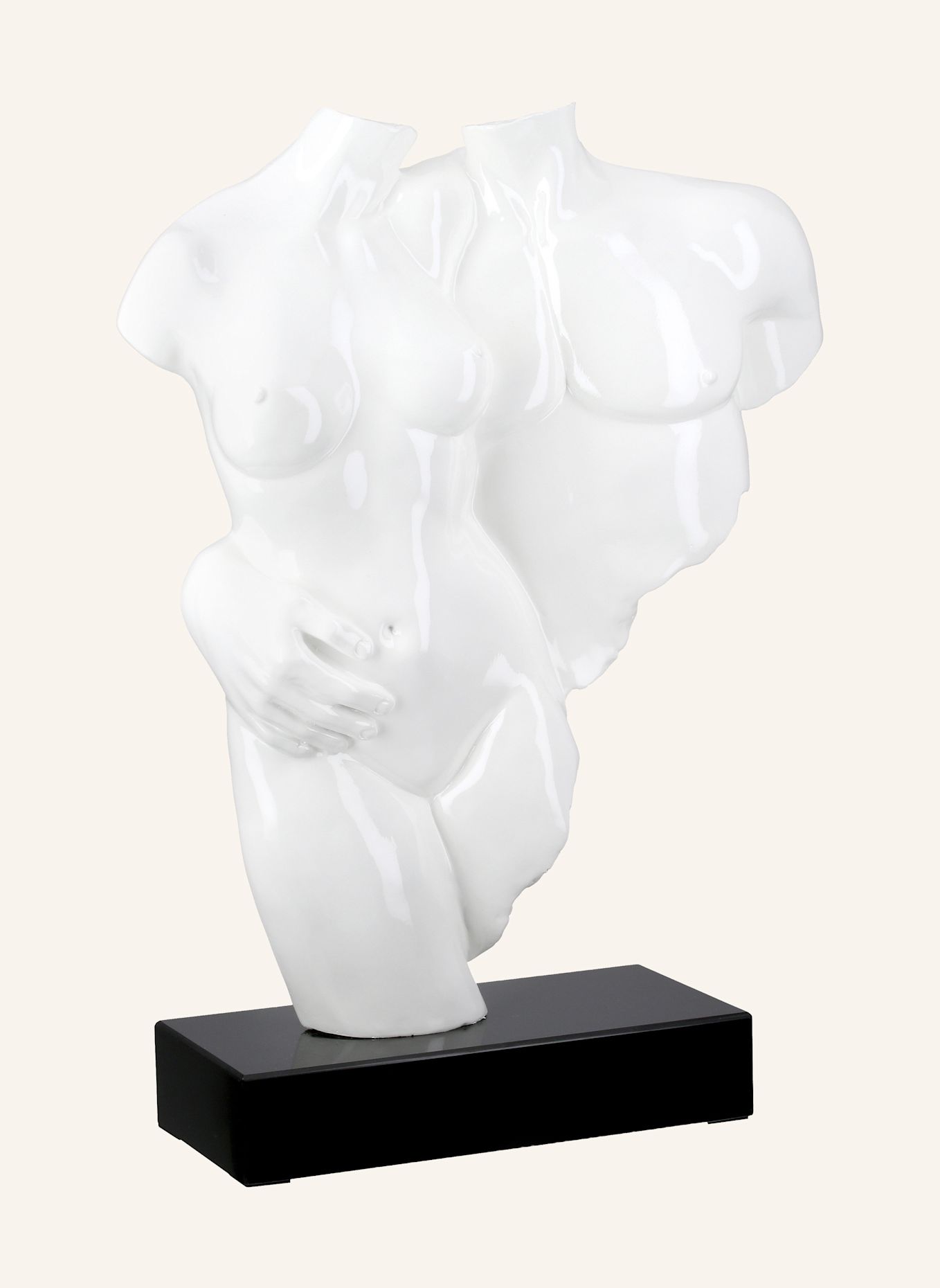 GILDE Skulptur COPPIA: WEISS