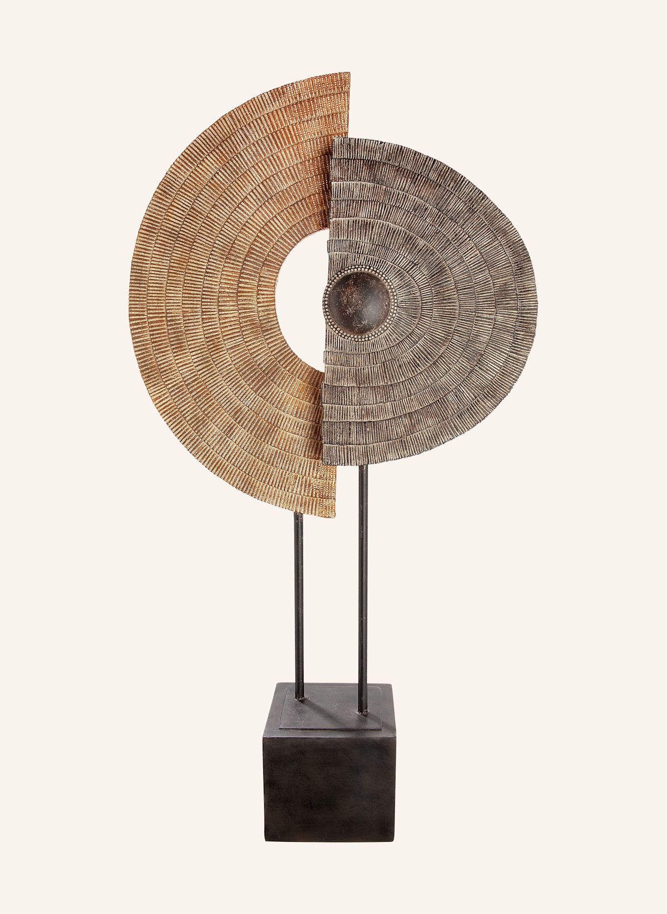 GILDE Skulptur CARVE: BRAUN