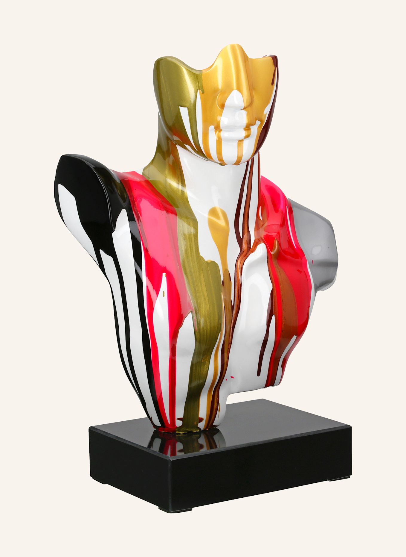 GILDE Skulptur MANN: WEISS