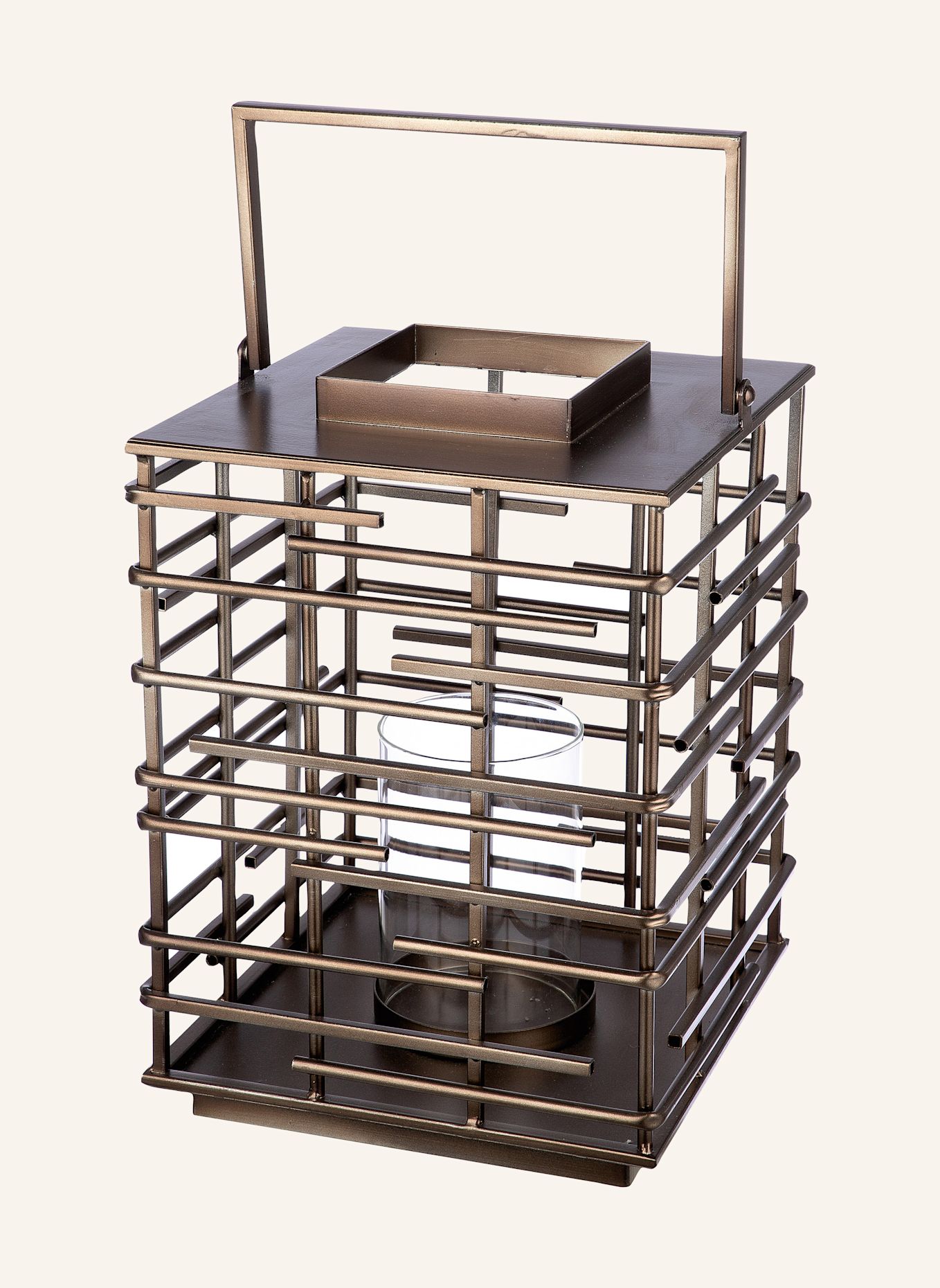 GILDE Windlicht LOFT: SILBER