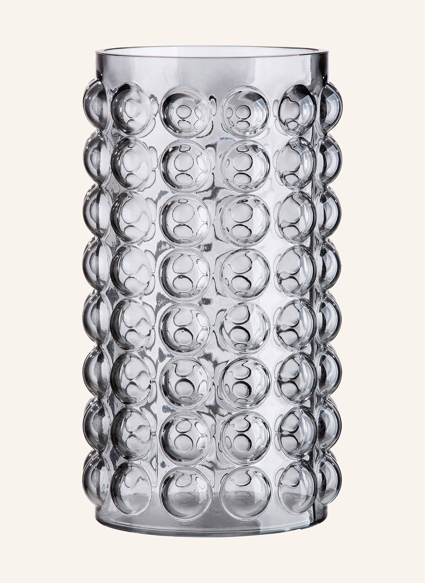 GILDE Vase SMOKY: GRAU