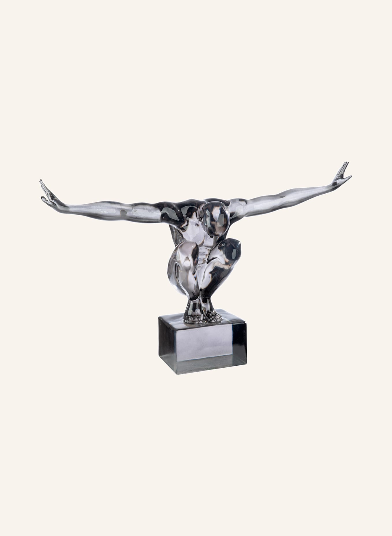 GILDE Skulptur CLIFFHANGER GRIS: GRAU