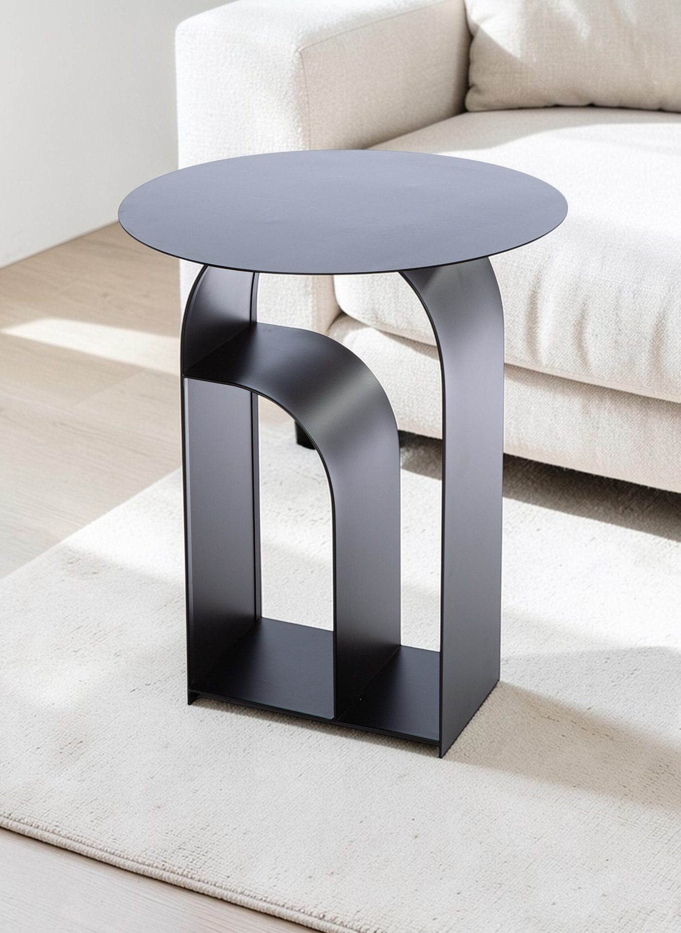 GILDE Beistelltisch MEMPHIS: SCHWARZ