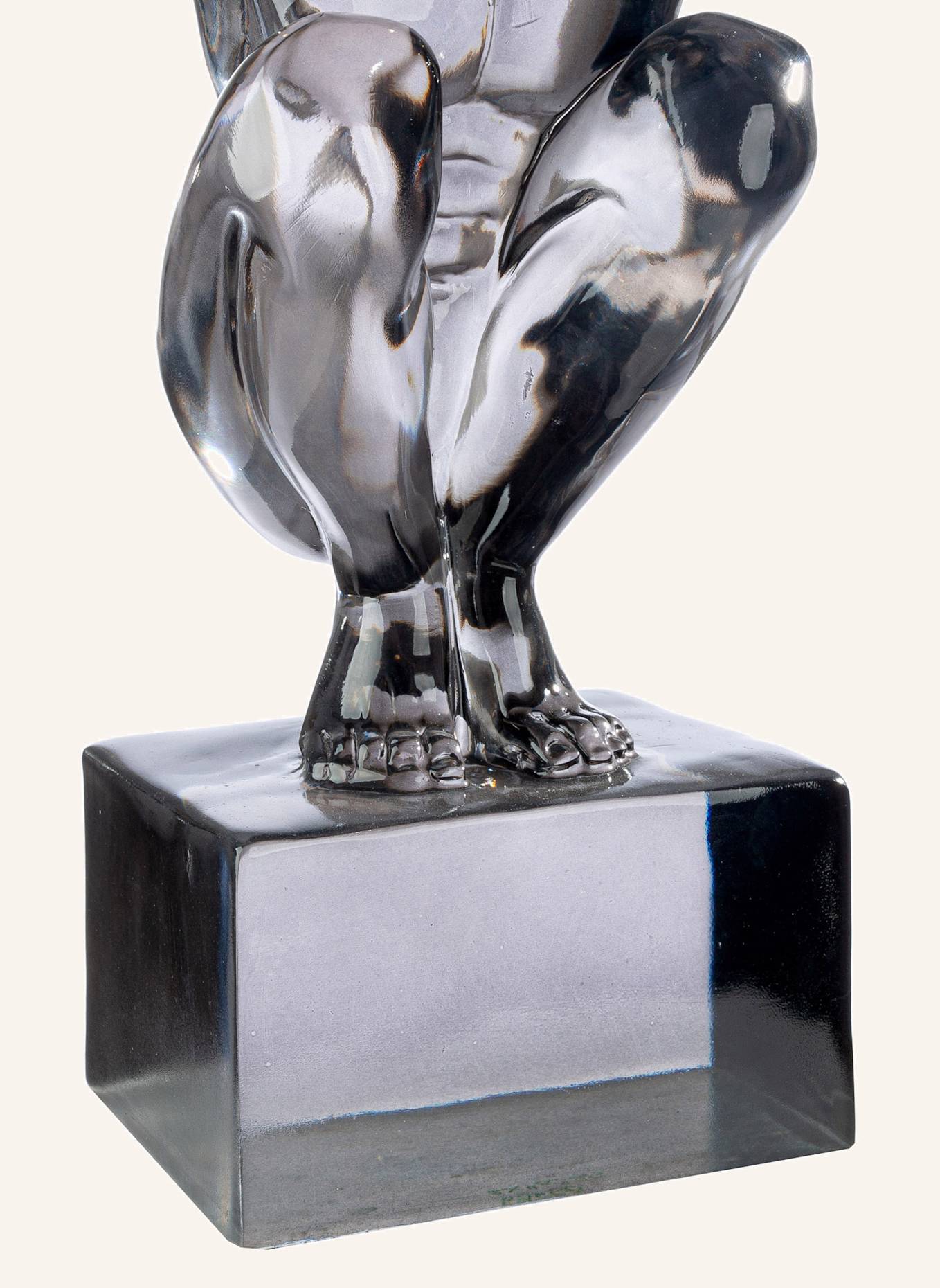 GILDE Skulptur CLIFFHANGER GRIS: GRAU