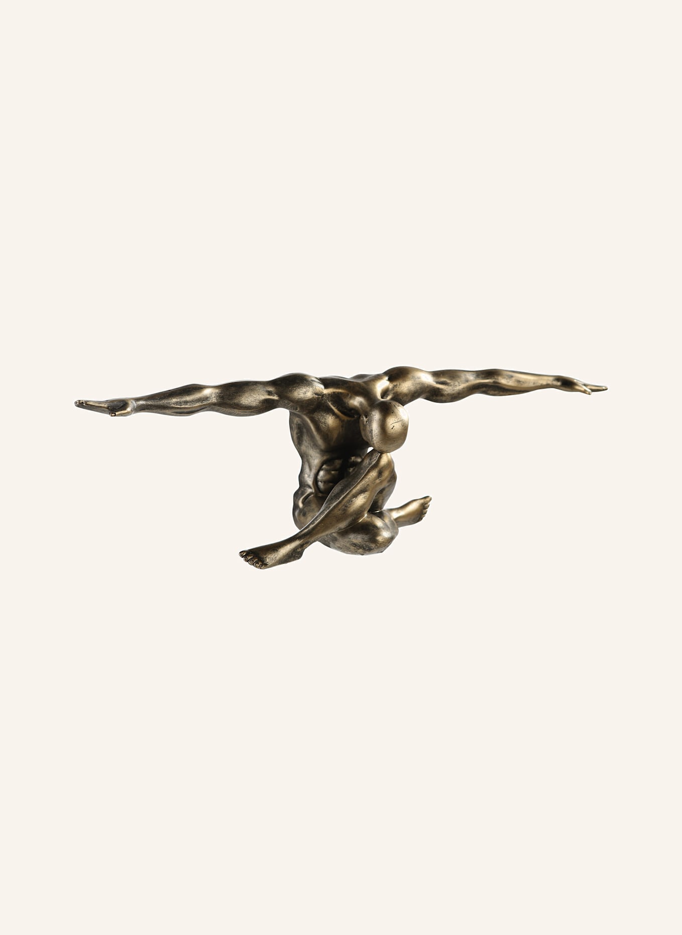 GILDE Skulptur CLIFFHANGER: BRAUN