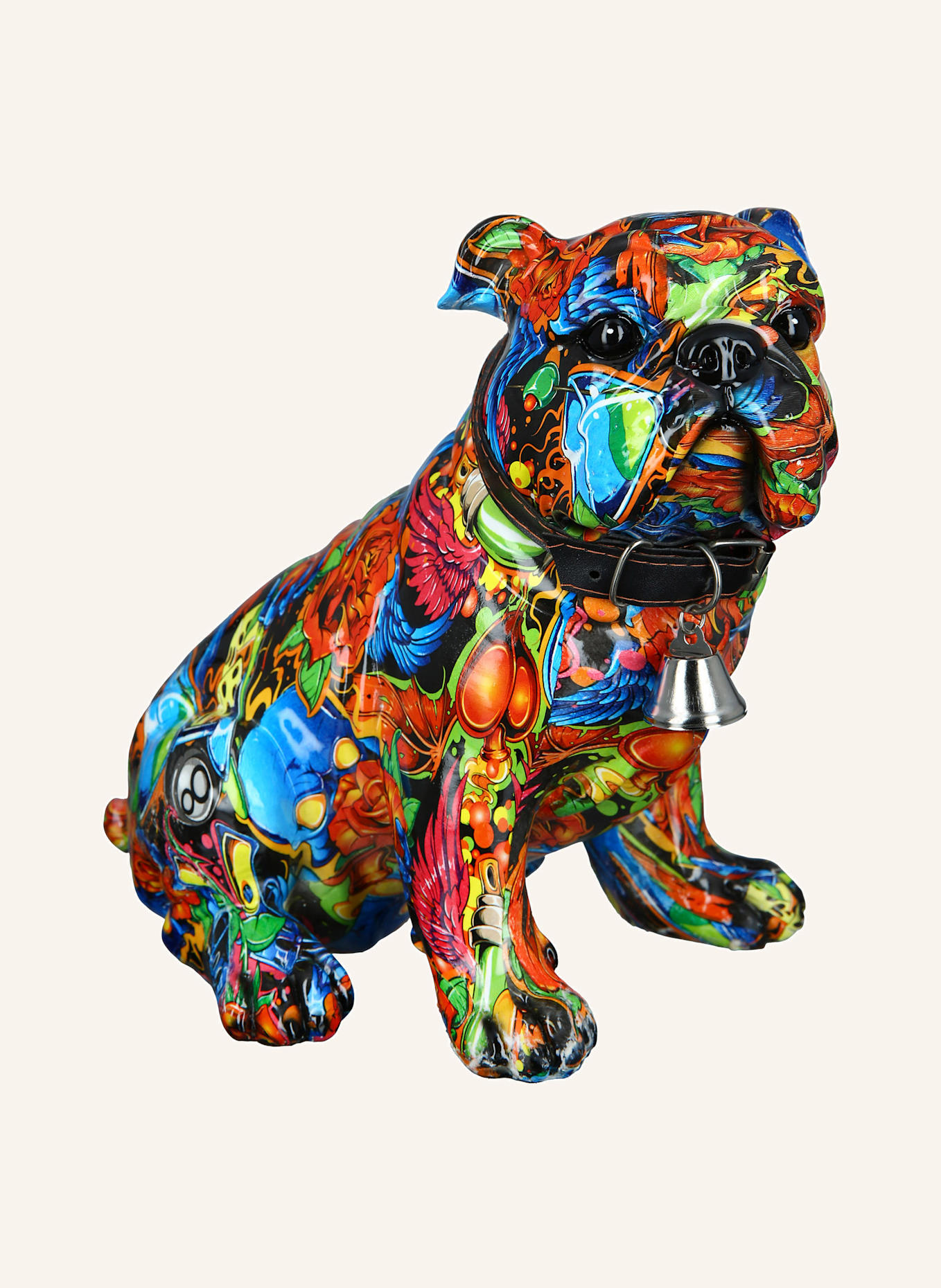 GILDE Figur STREET ART BULLDOGGE: WEISS