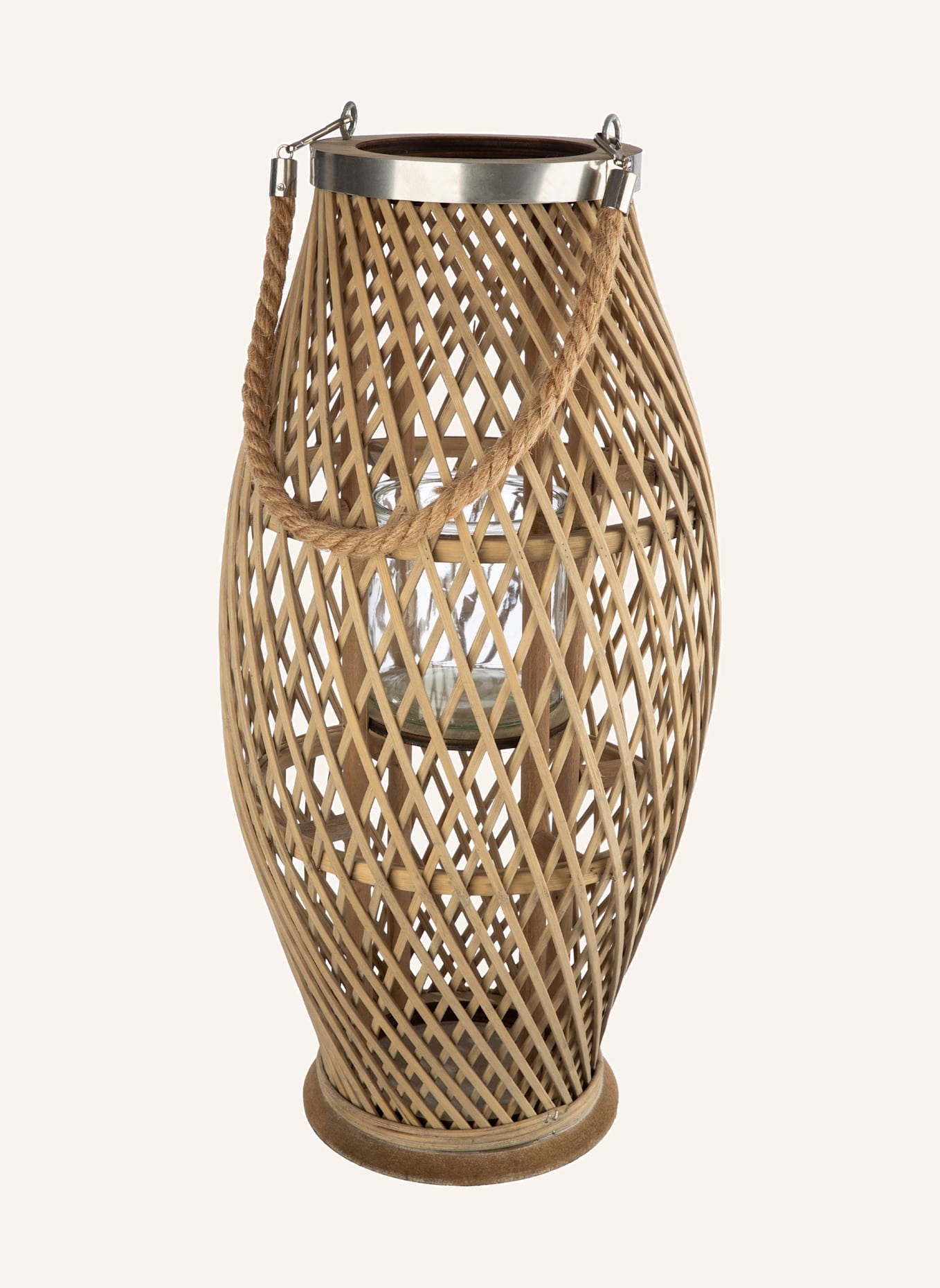 GILDE Windlicht BAKU: BRAUN