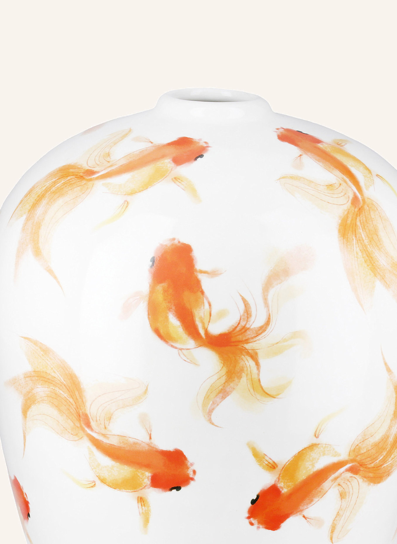 GILDE Vase NEON: WEISS