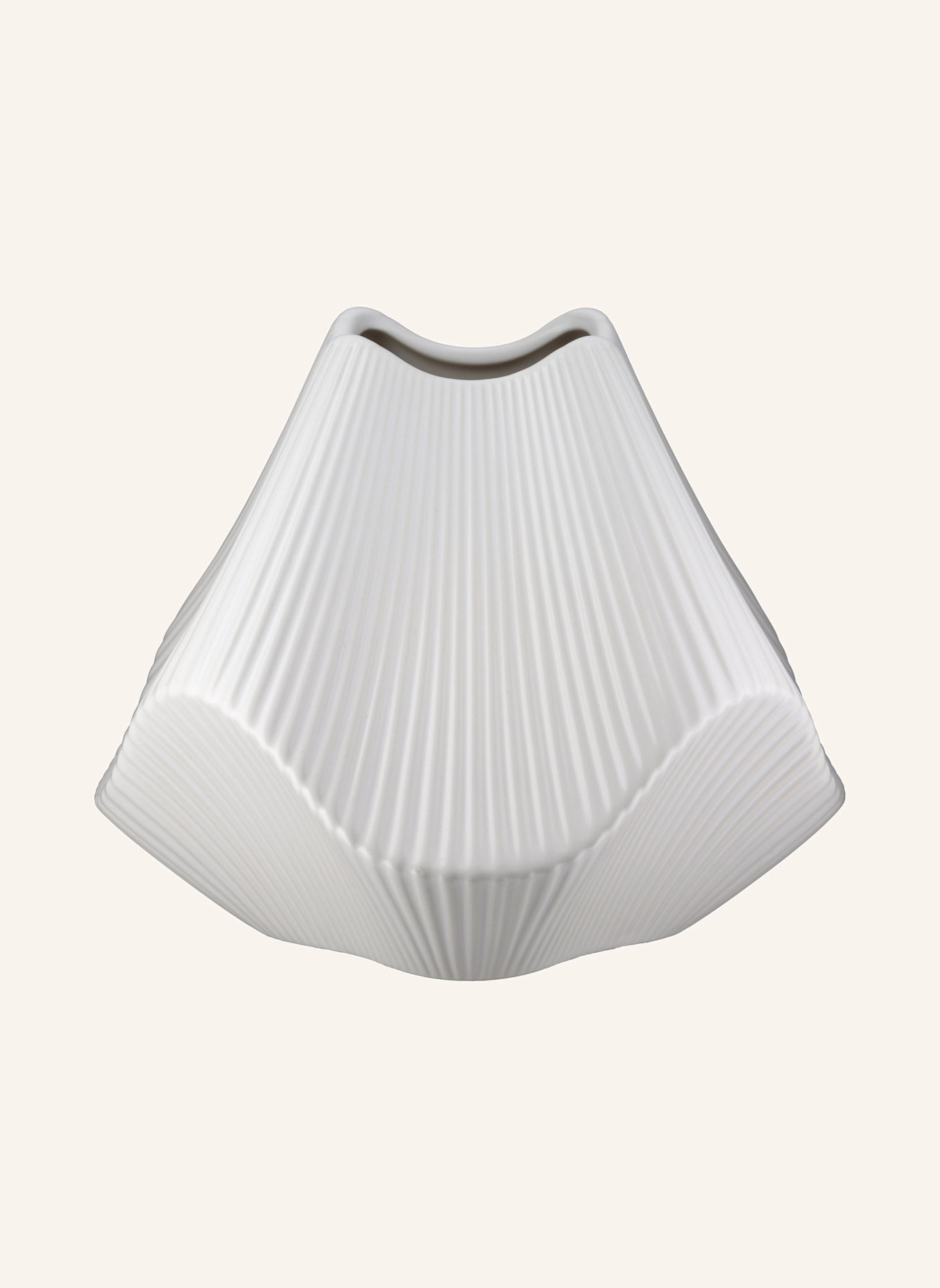 GILDE Vase LAMELLEN: WEISS