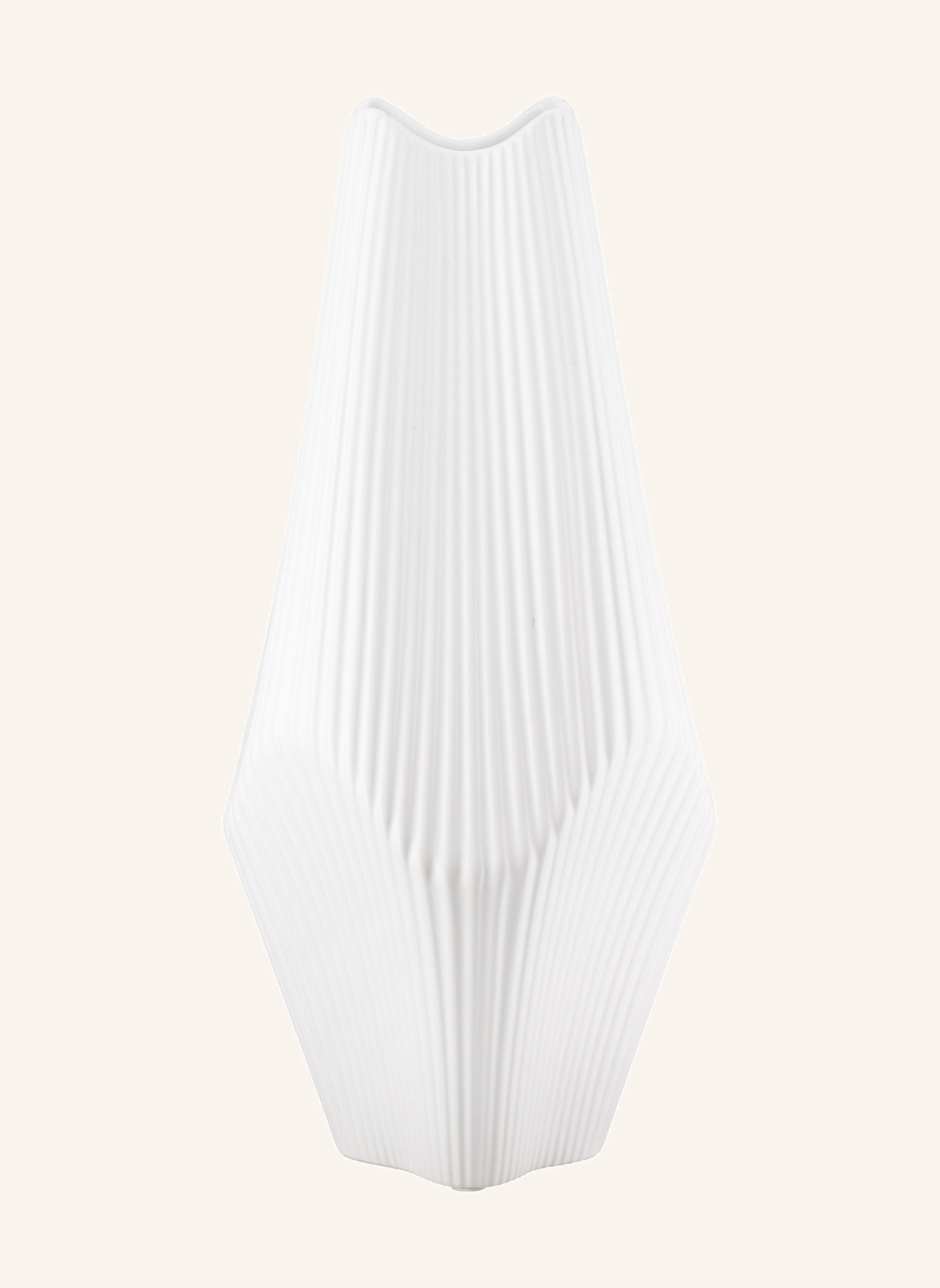 GILDE Vase LAMELLEN: WEISS