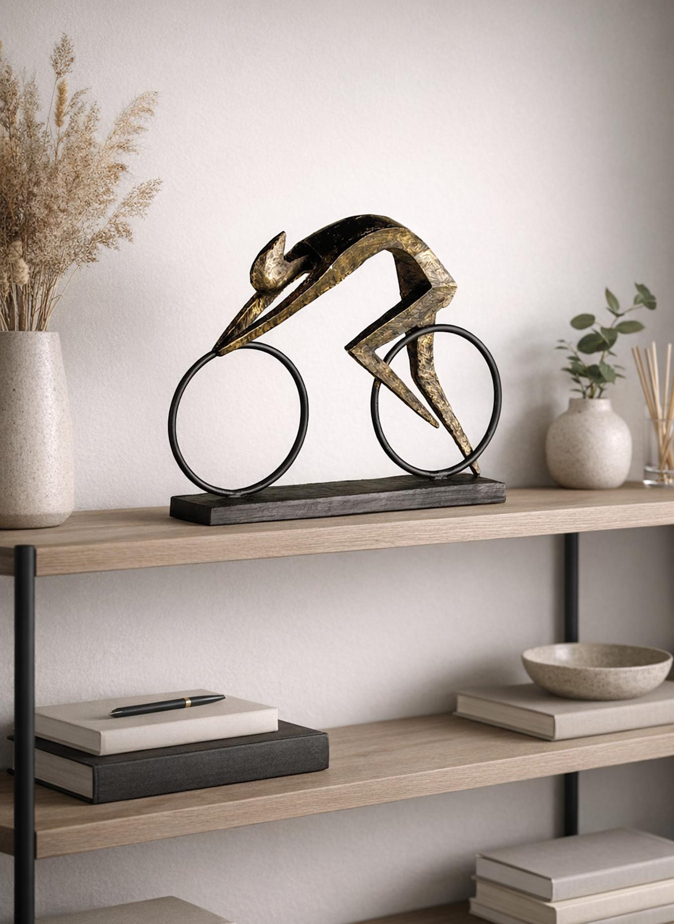 GILDE Skulptur RACER: BRAUN