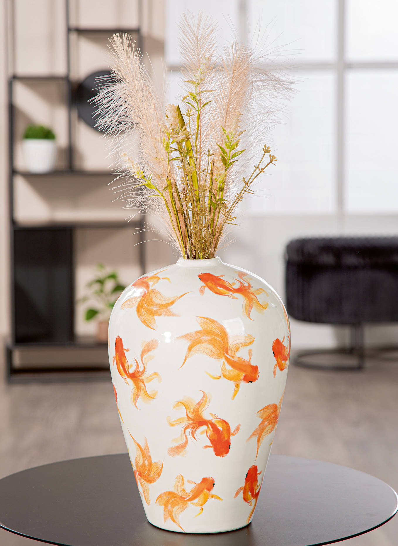 GILDE Vase NEON: WEISS