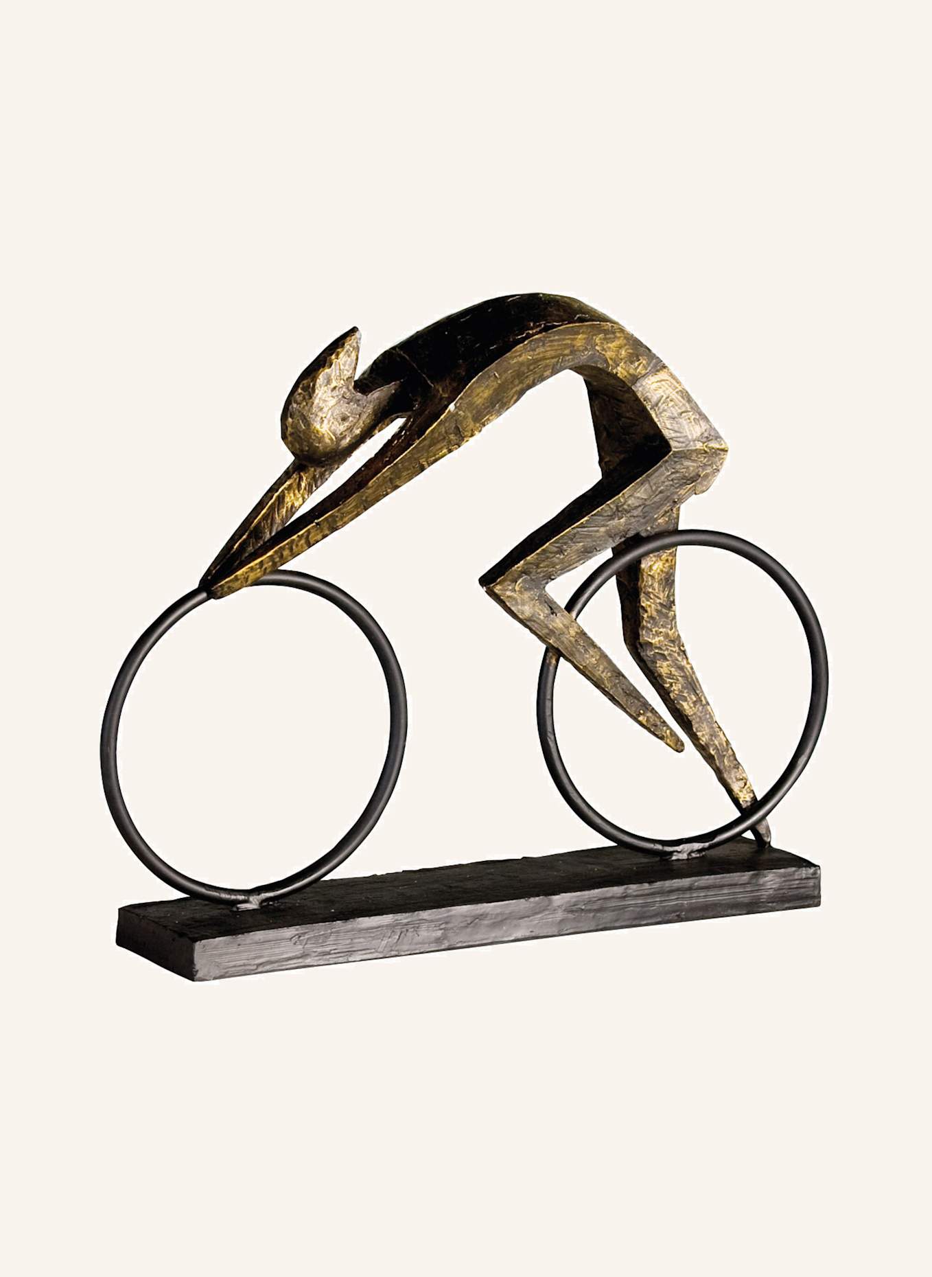 GILDE Skulptur RACER: BRAUN