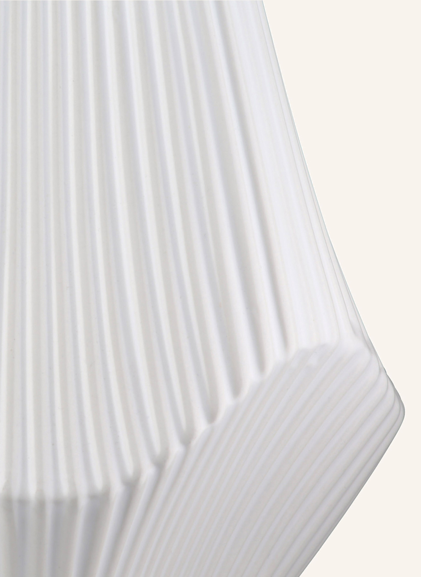 GILDE Vase LAMELLEN: WEISS