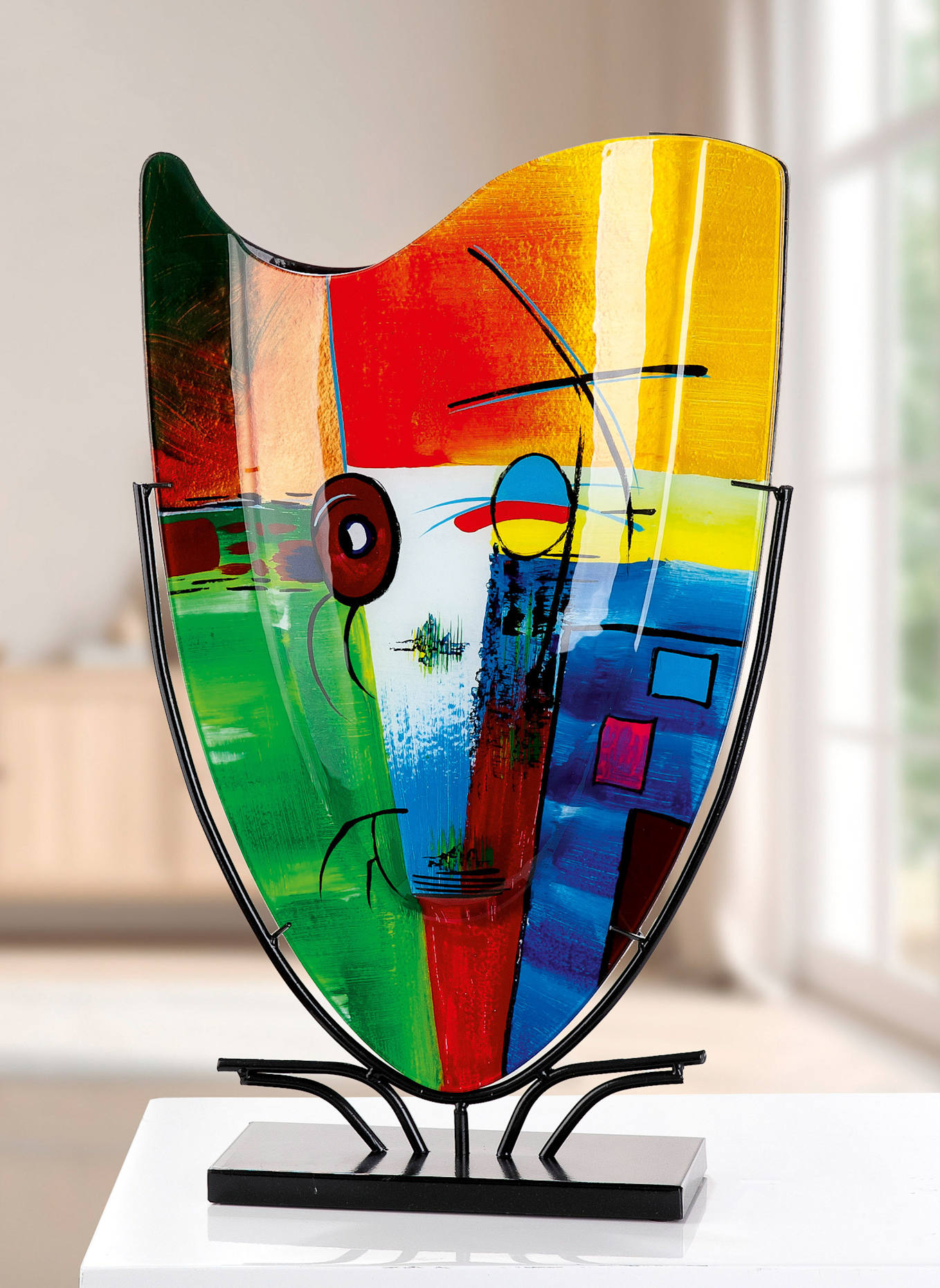 GILDE Vase MILANO: WEISS