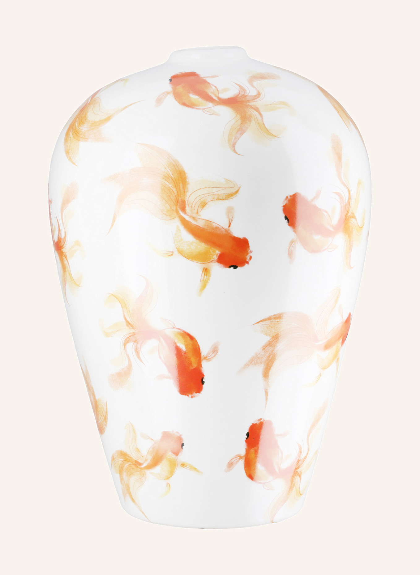 GILDE Vase NEON: WEISS