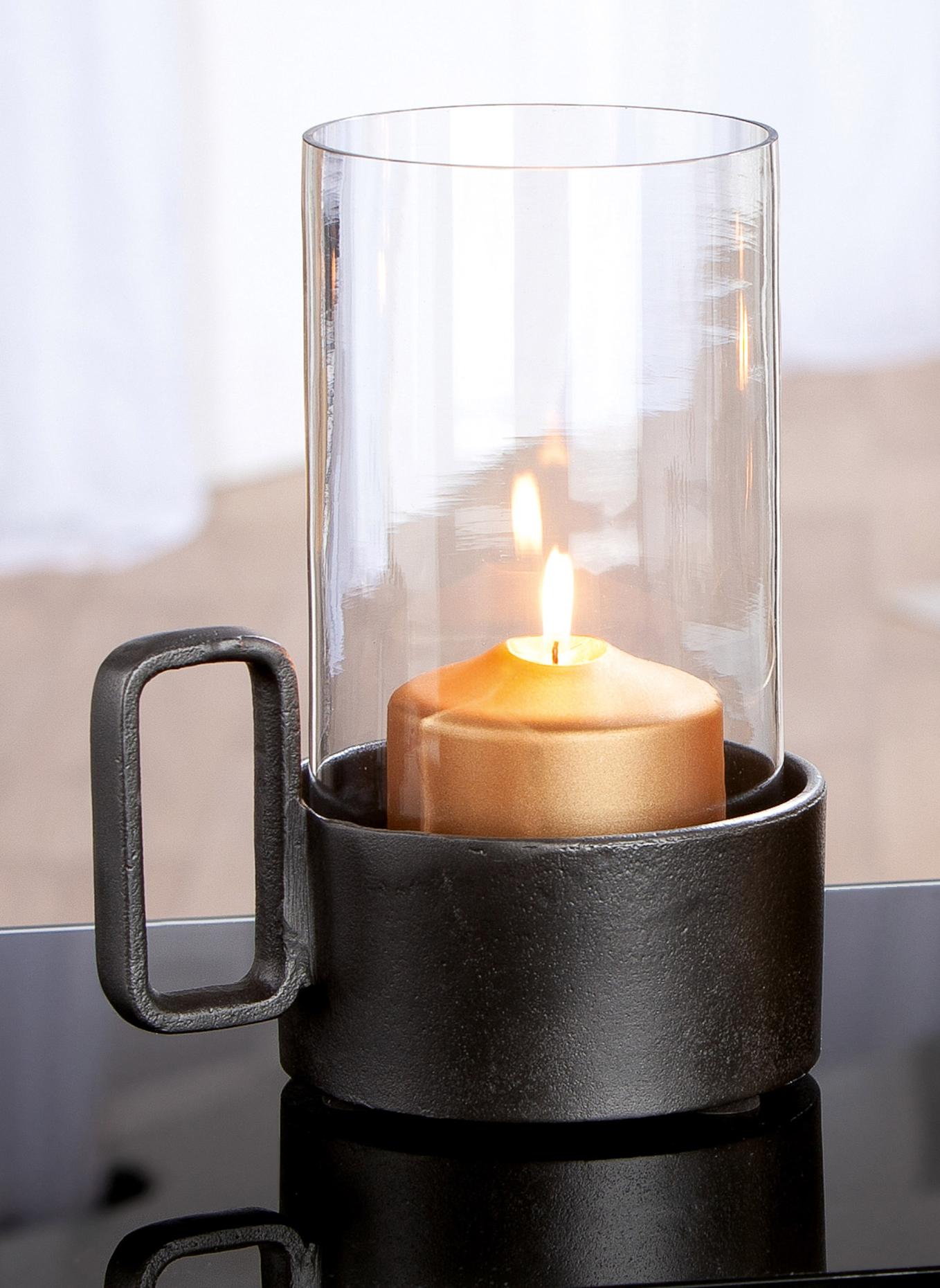 GILDE Windlicht ANTIGUA: GRAU