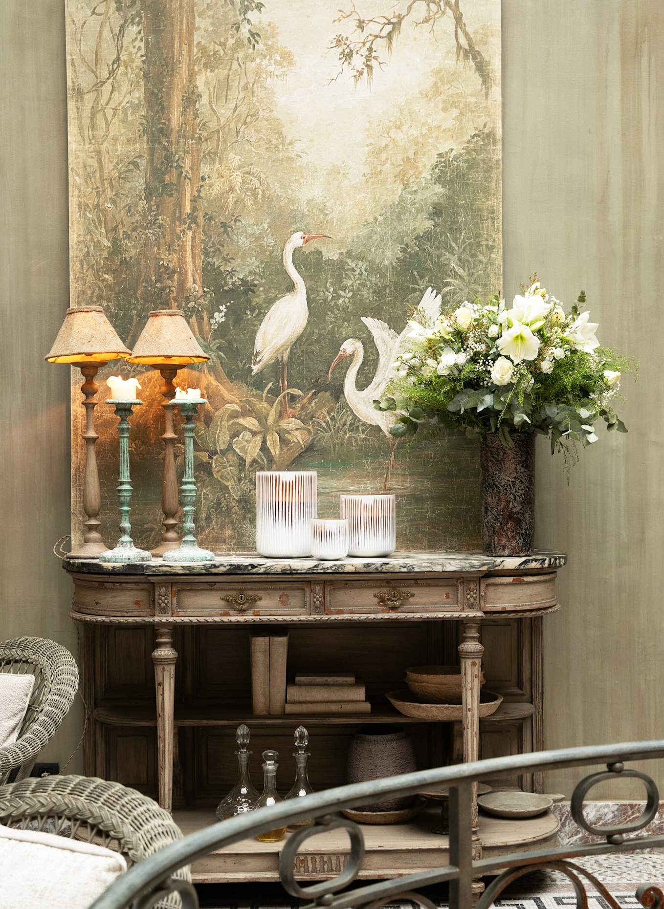 ONNO Collection Duftkerze AKOSUA SUNSET: WEISS