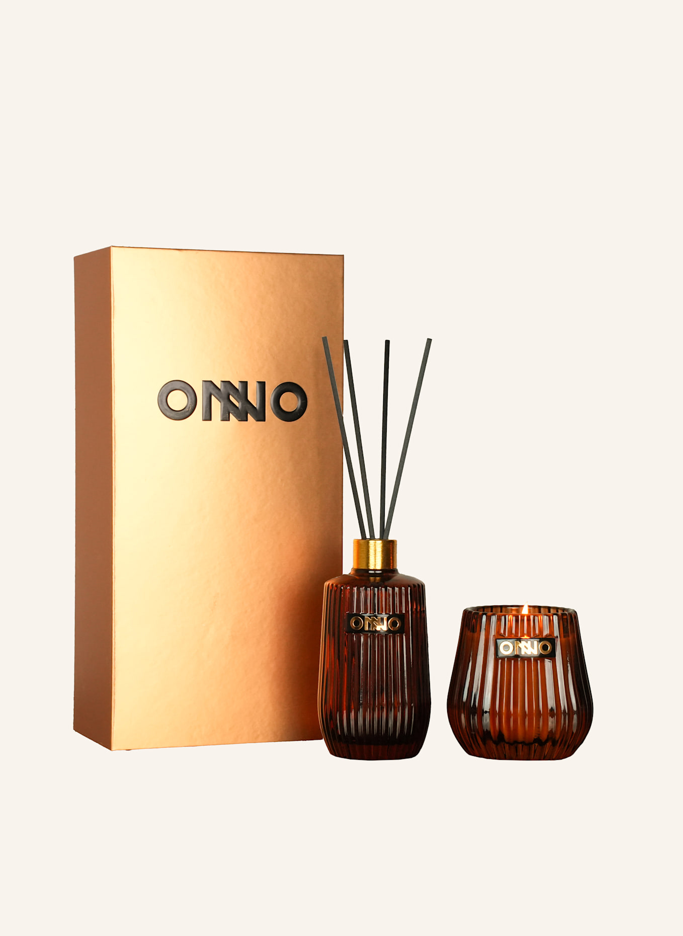 ONNO Collection Geschenkbox Kerze & Diffusor ECLECTIC GINGER FIG: ORANGE