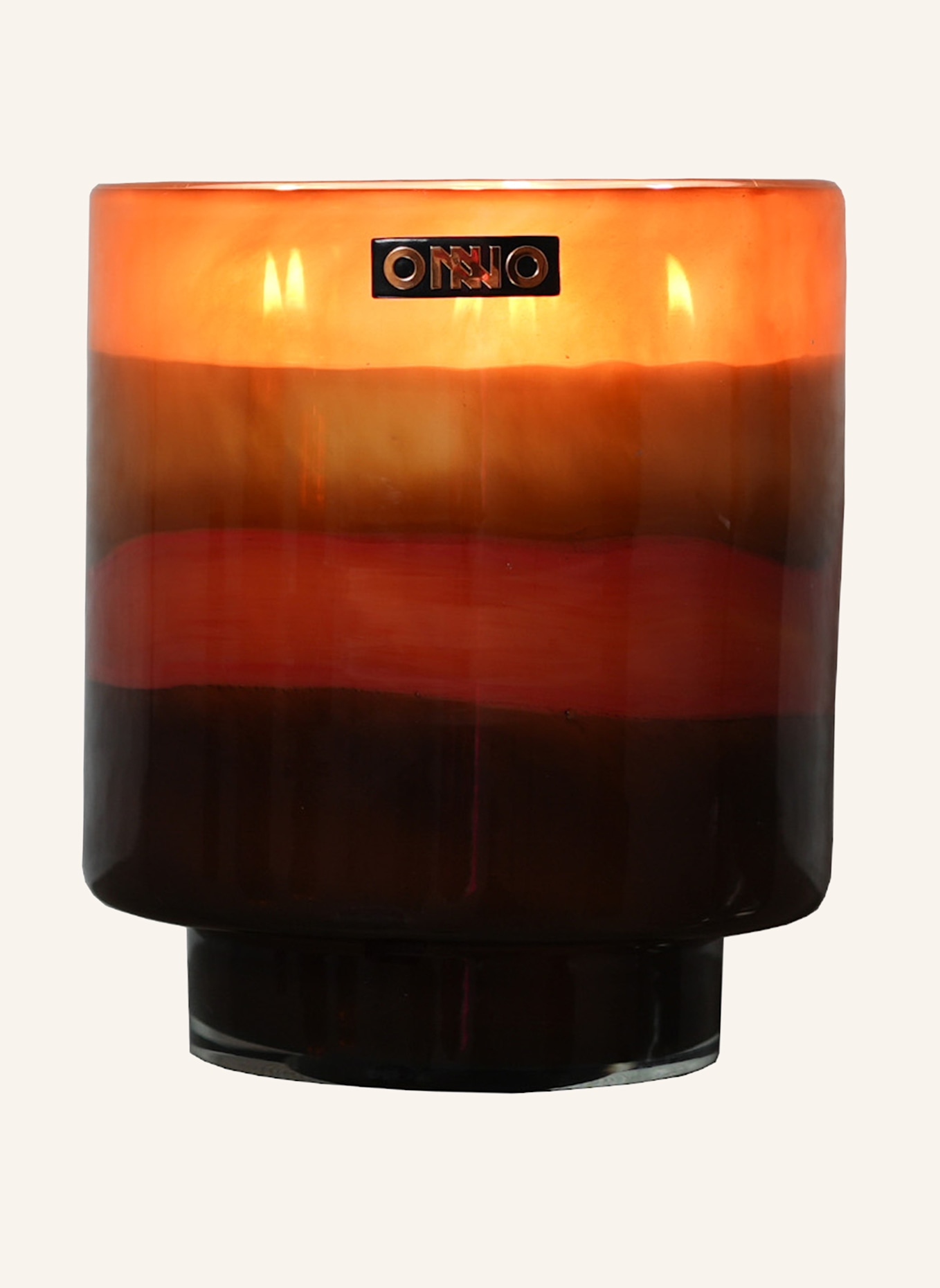 ONNO Collection Duftkerze ART ROMY CASHMERE WOOD: BRAUN