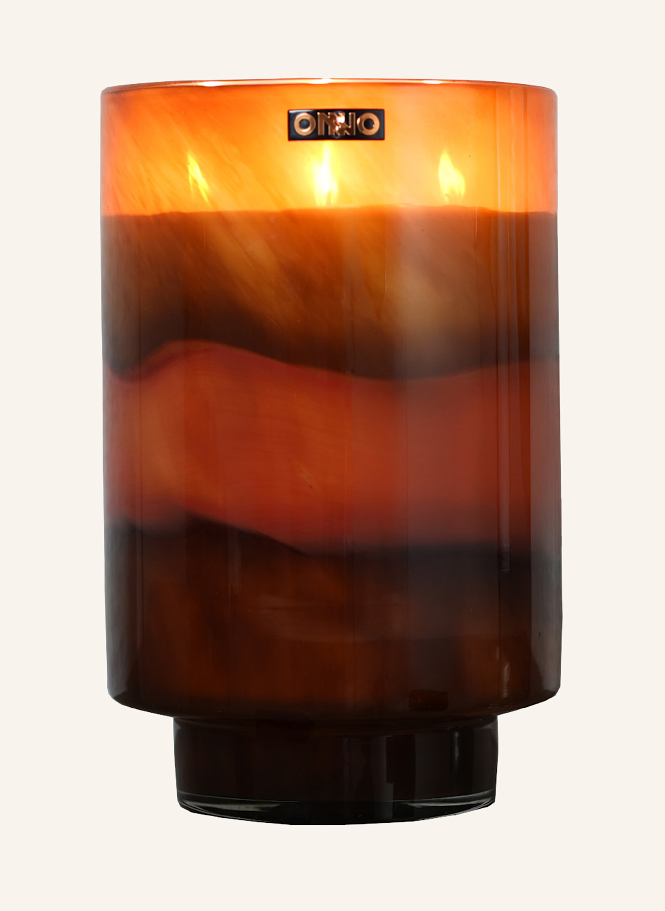 ONNO Collection Duftkerze ART ROMY CASHMERE WOOD: BRAUN