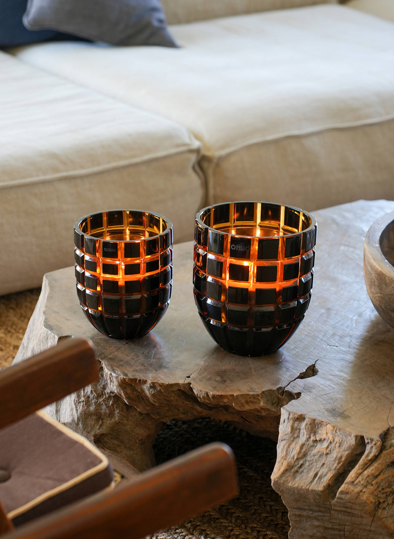 ONNO Collection Duftkerze FOREVER CRYSTAL GOLD: BRAUN