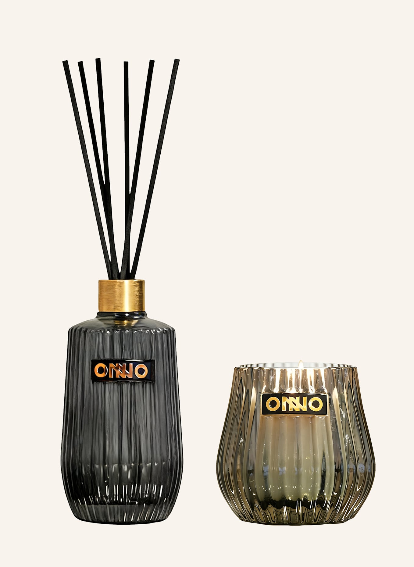 ONNO Collection Geschenkbox Kerze & Diffusor ECLECTIC ZANZIBAR: GRAU