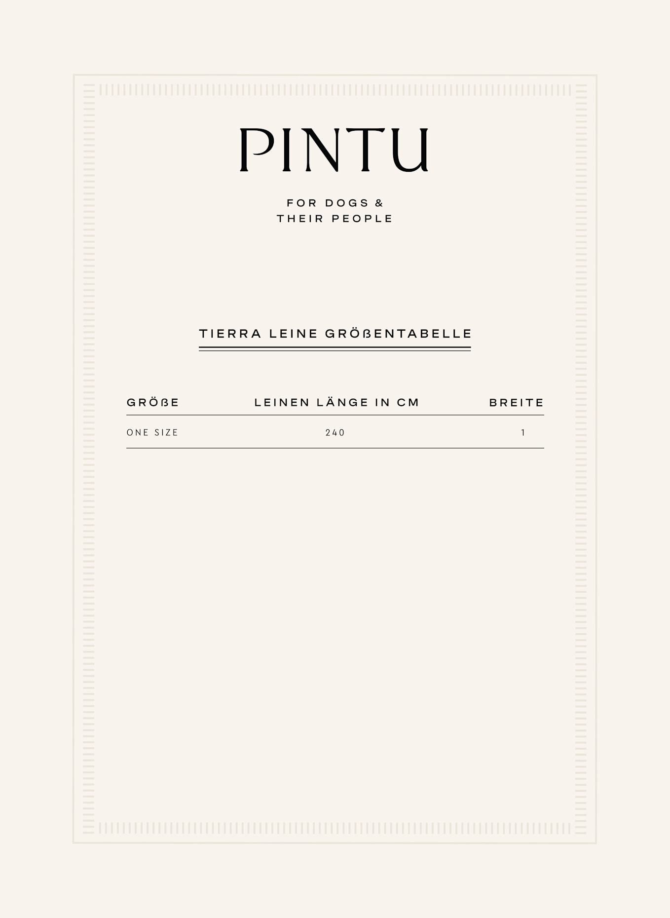 Pintu Hundeleine TIERRA mit Beschlag aus Messing: GRAU