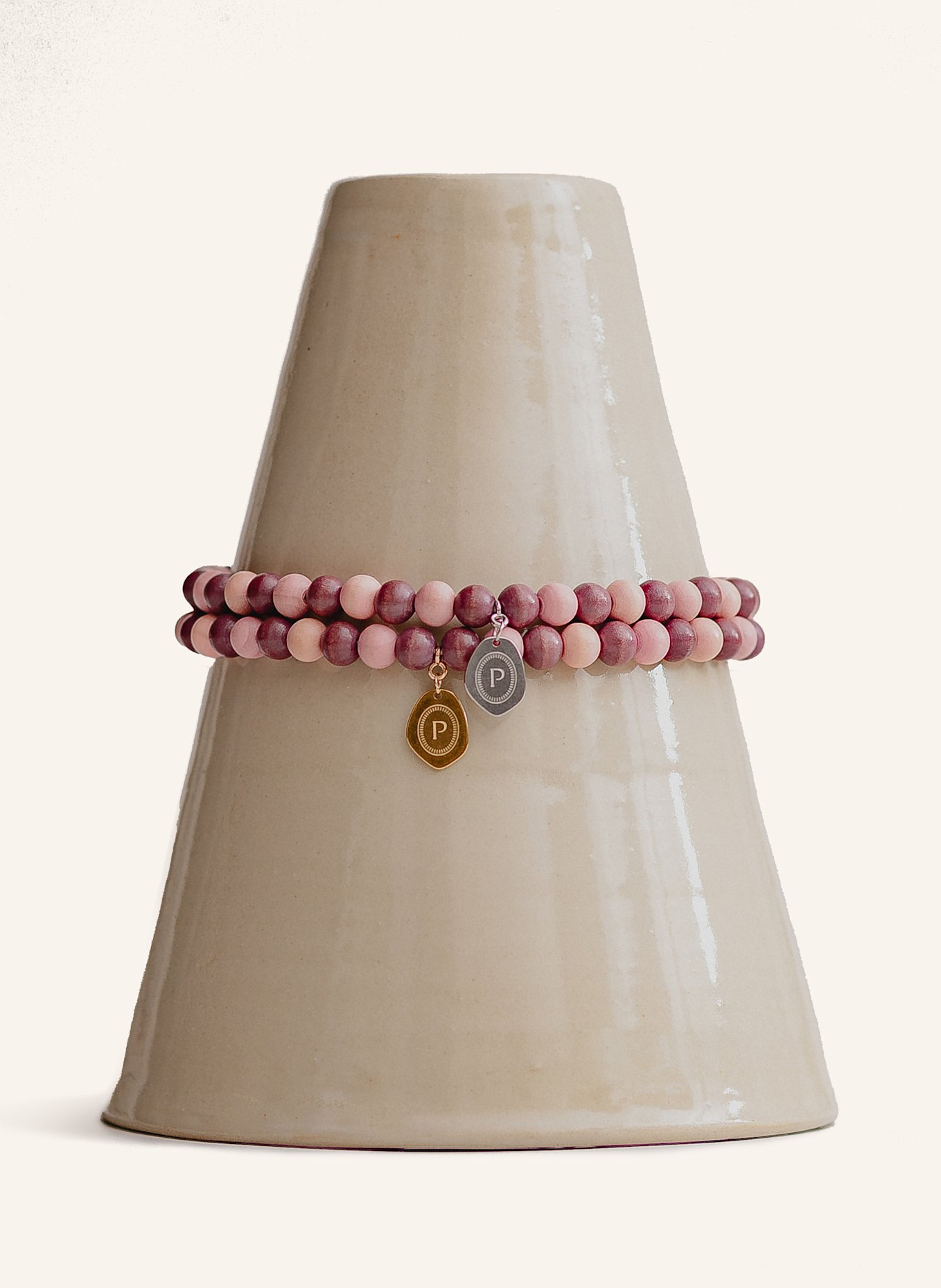 Pintu Große Hundekette: ROSA/ SILBER