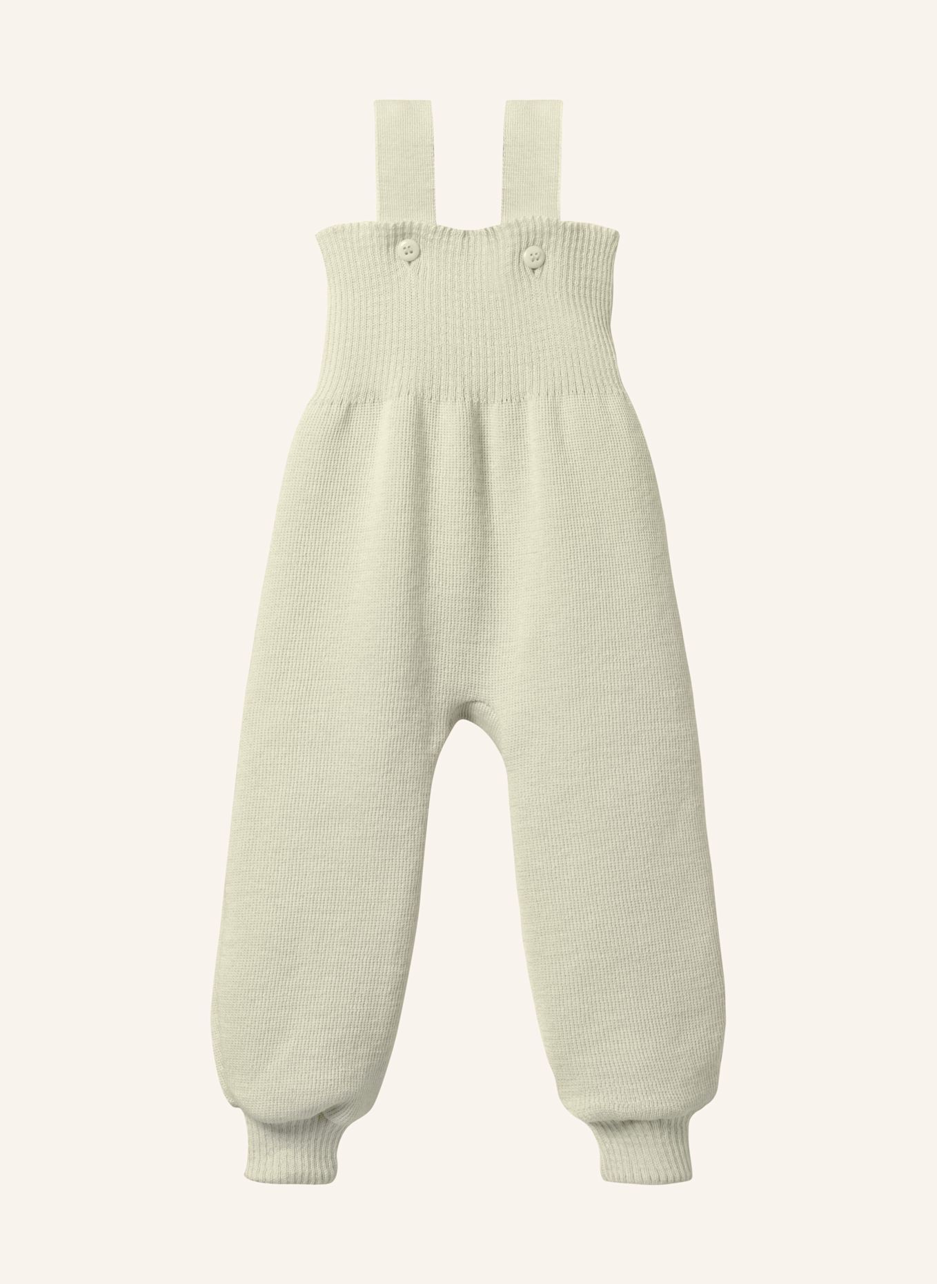 disana Trägerhose: NUDE / WEISS