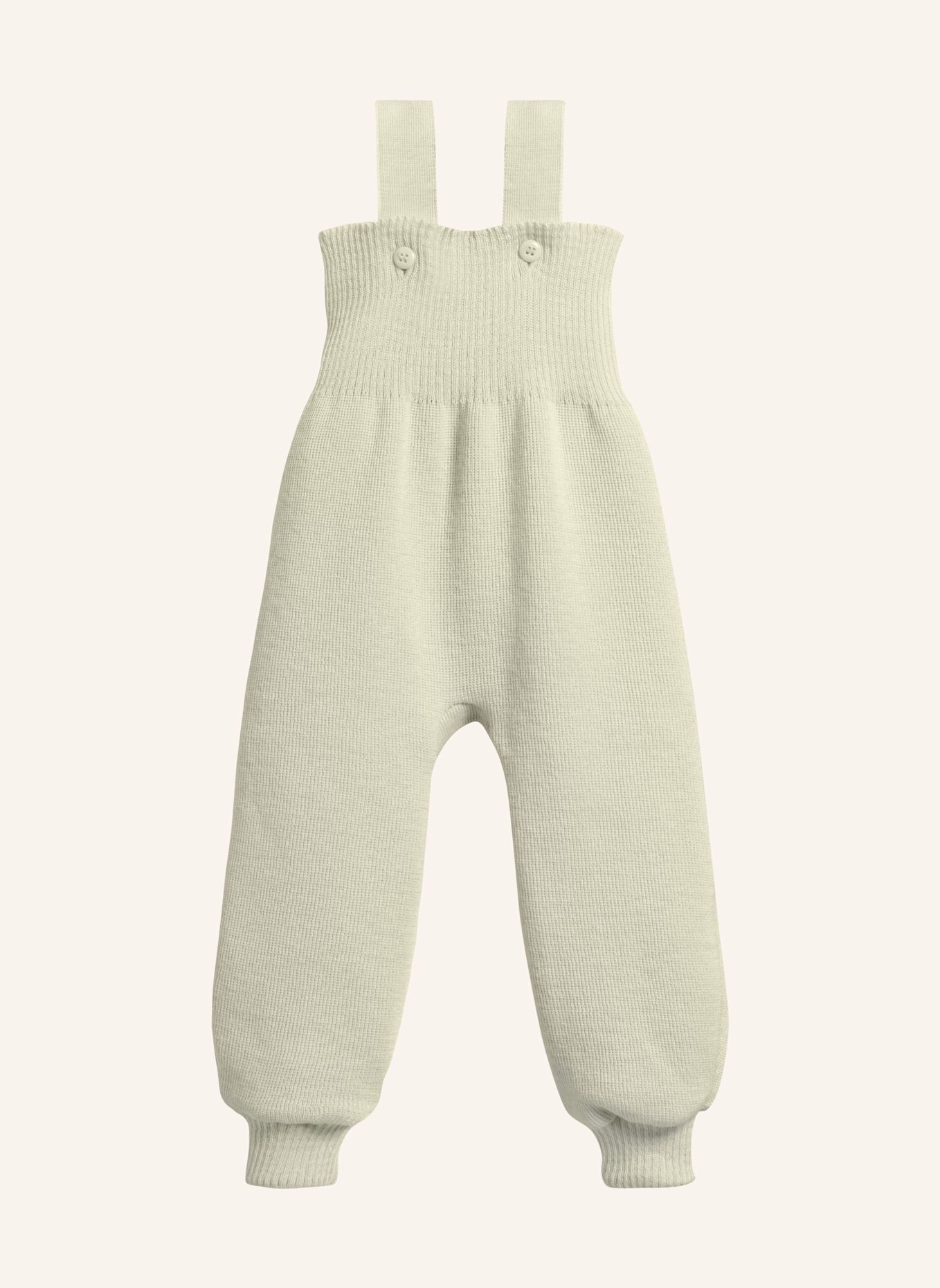 disana Trägerhose: NUDE / WEISS