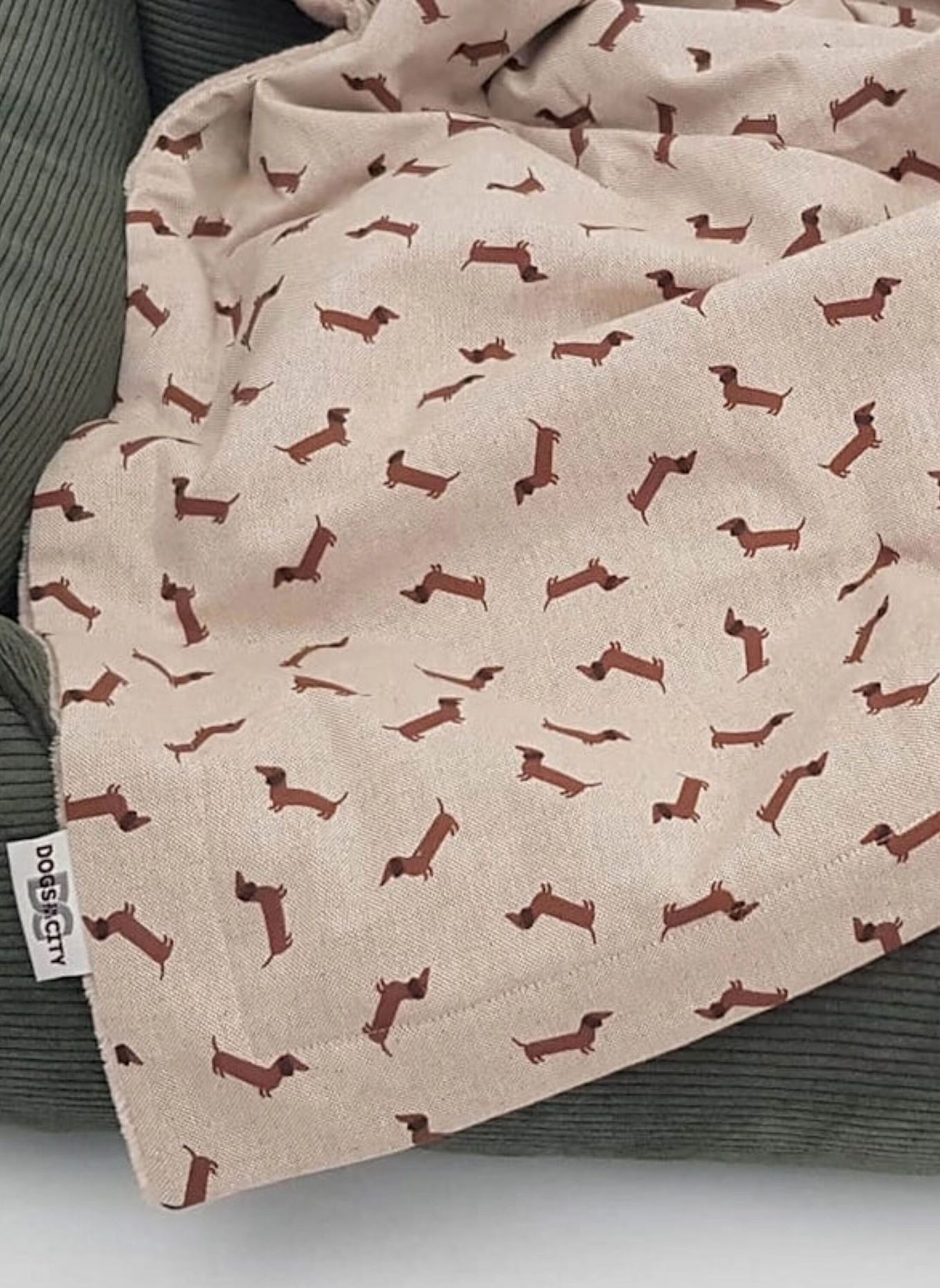DOGS in the CITY Hundedecke LITTLE TECKEL: BEIGE
