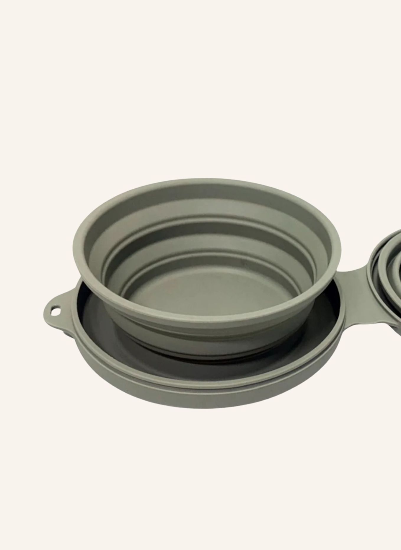 WOOFSTUFF Reisenapf Faltbarer Hundenapf DUO BOWL: OLIV