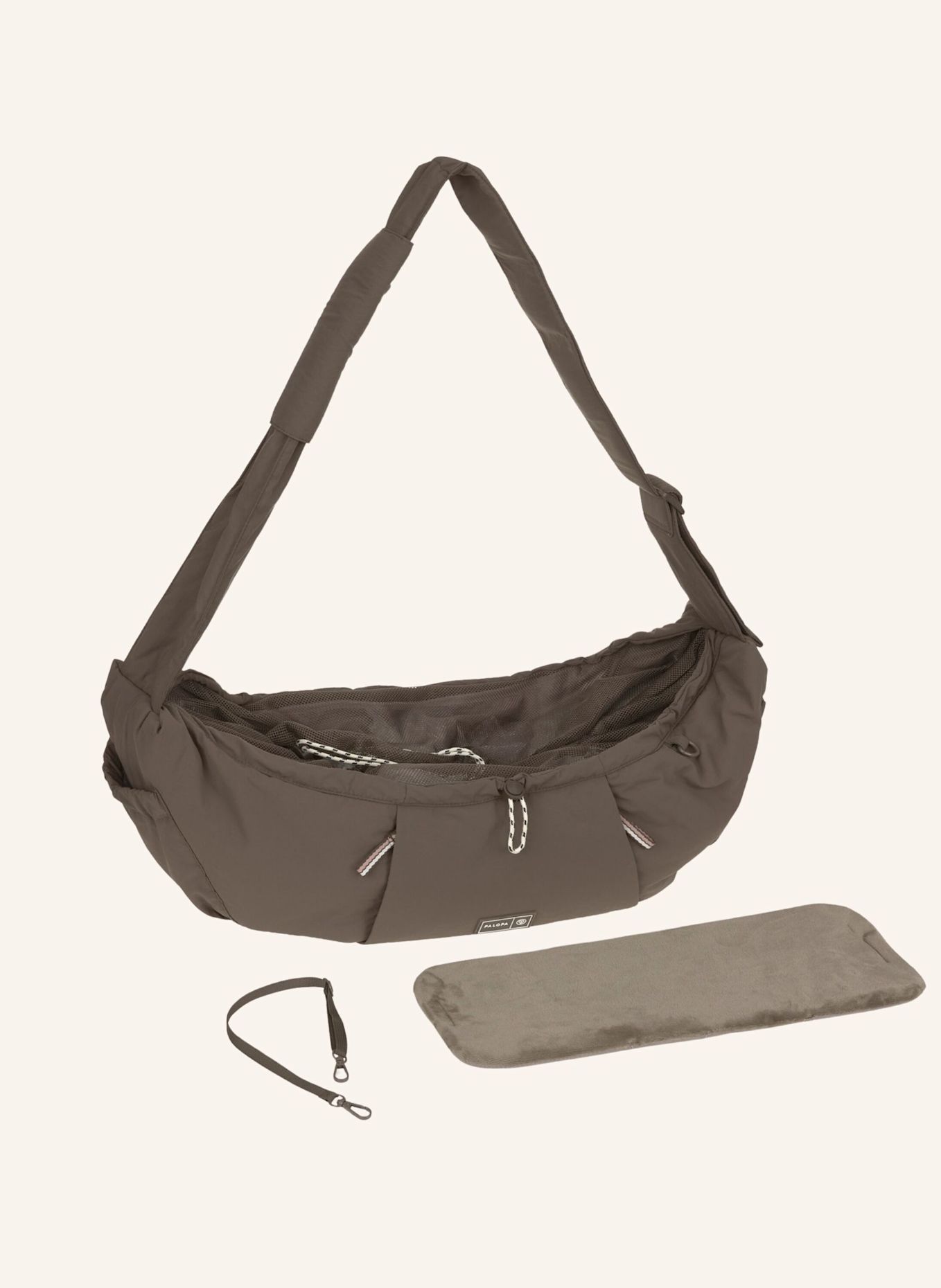 PALOPA Hundetragetasche BARA CRINKLED: DUNKELBRAUN