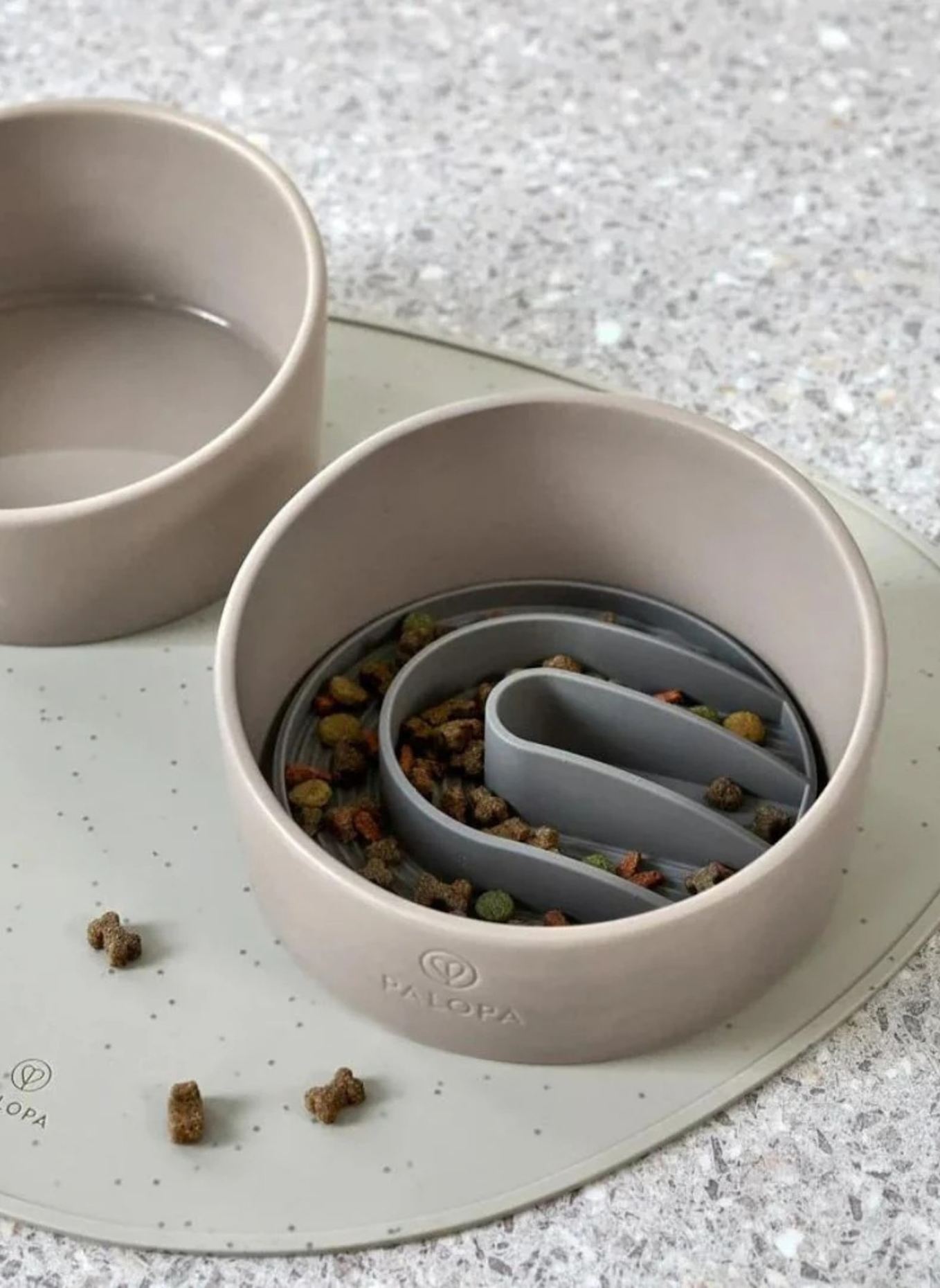 PALOPA Anti-Schling Napf-Einsatz YUMO: TAUPE
