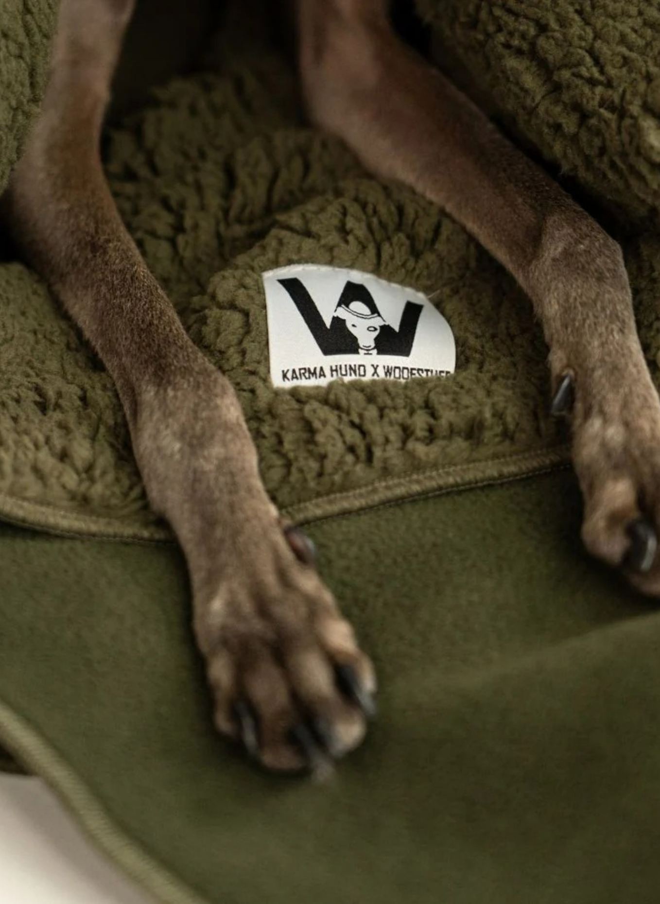 KARMA HUND Hundedecke DOUBLE OLIVE: OLIV