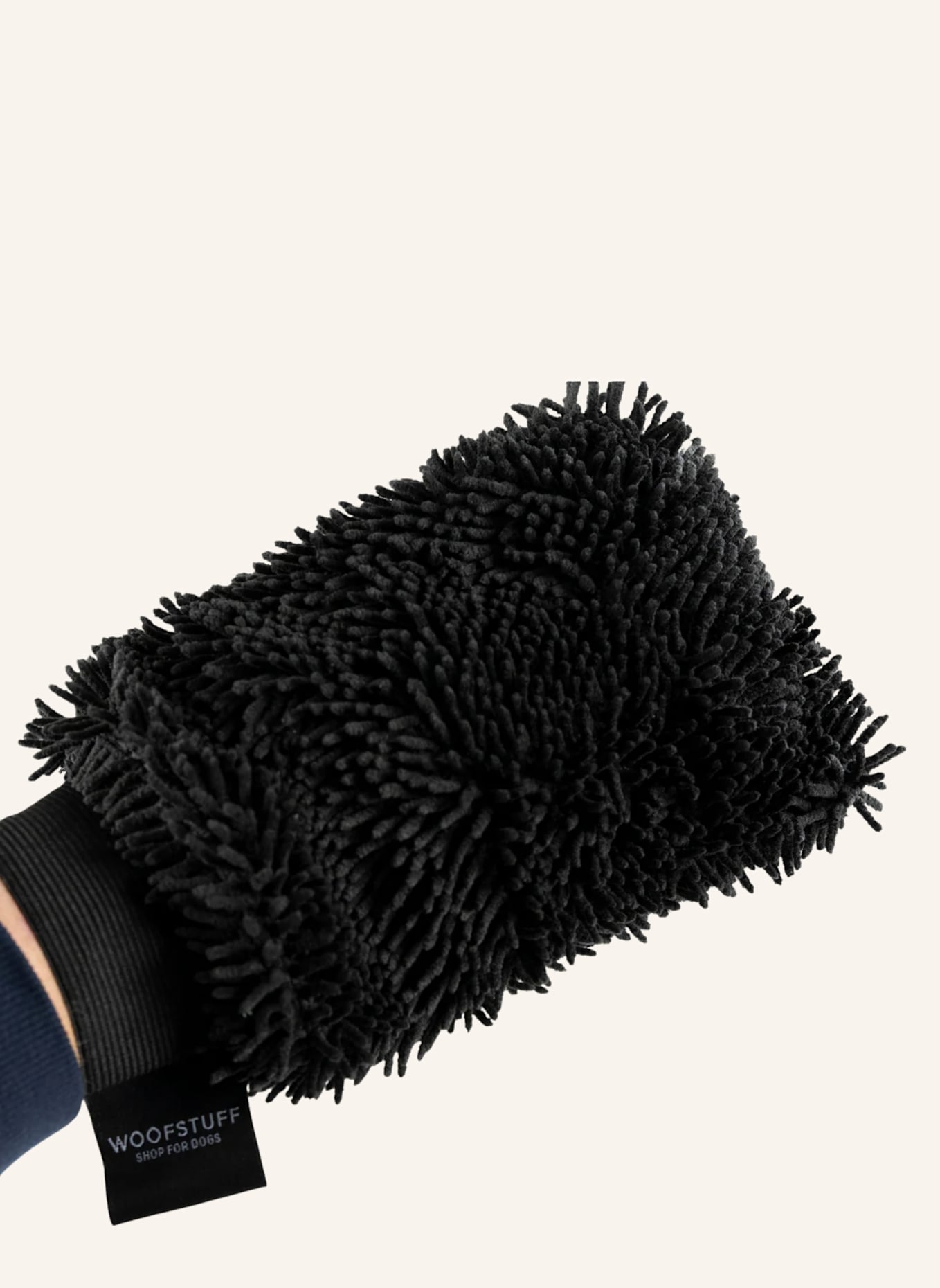 WOOFSTUFF Hunde-Trockenhandschuh QUICK DRY: DUNKELGRAU