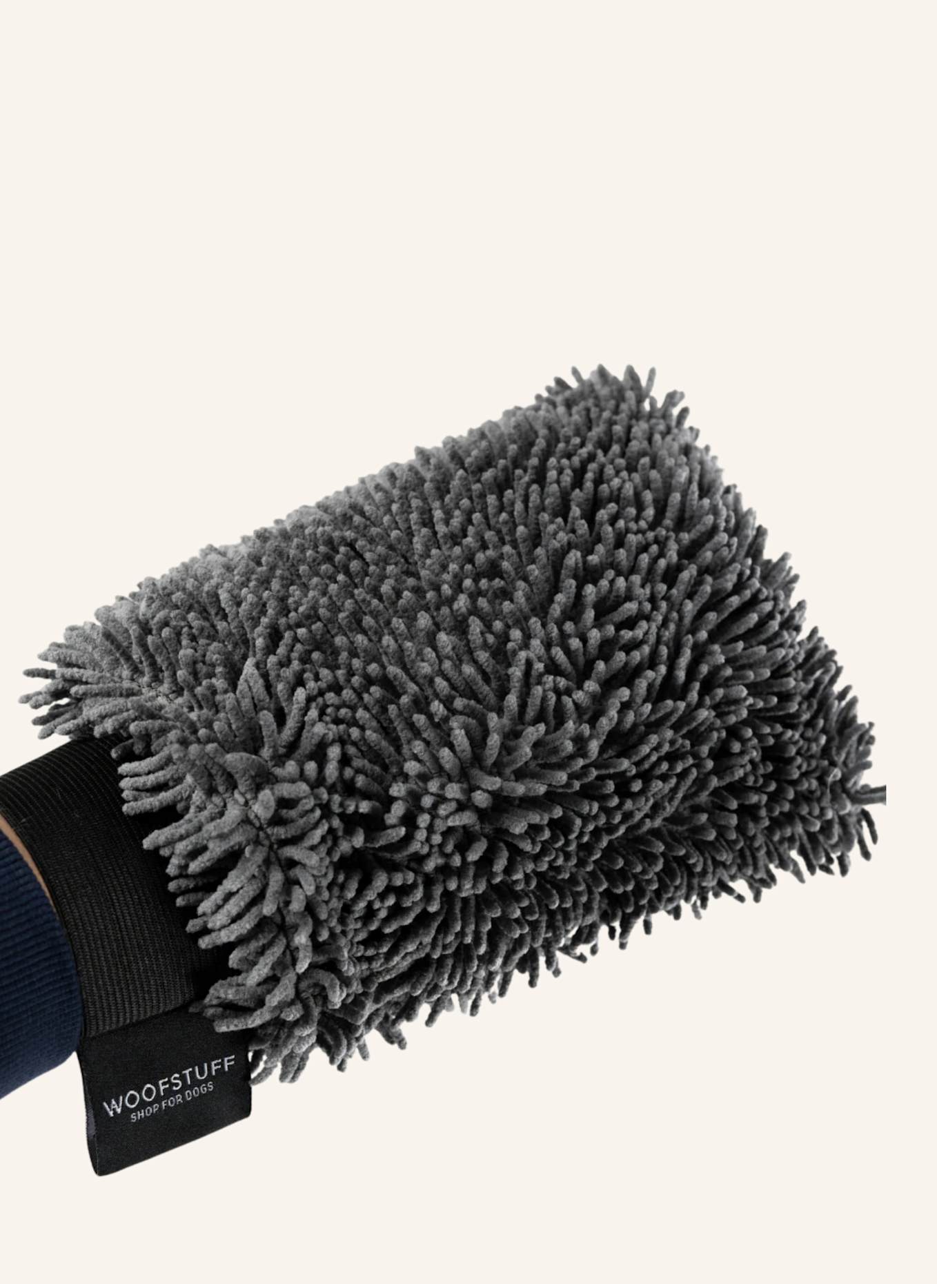 WOOFSTUFF Hunde-Trockenhandschuh QUICK DRY: GRAU